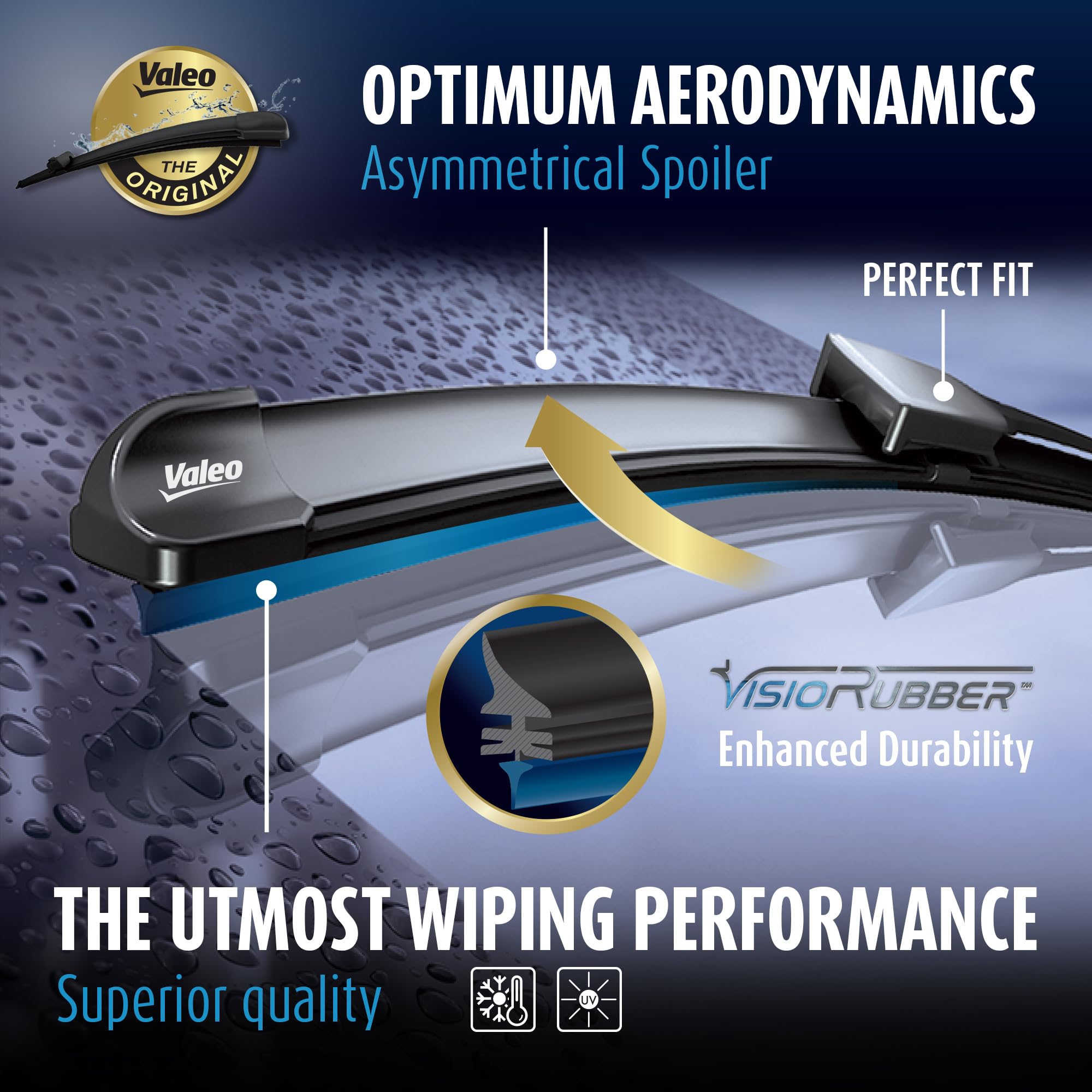 Valeo 574491 (Vm391) Silencio X-Trm Wiper Blade Set - 21''/19'' (Pack Of 2)