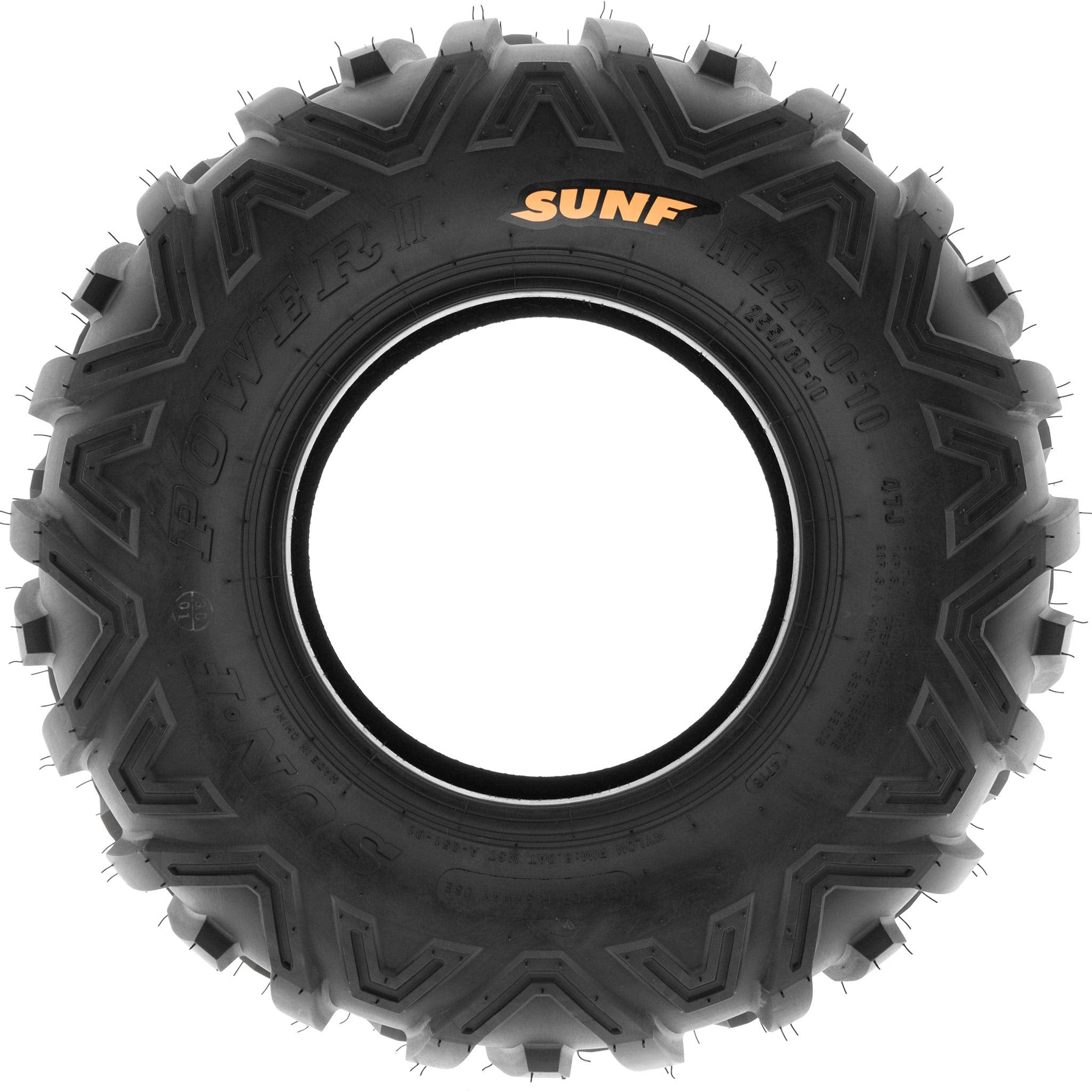 Set Of 2 Sunf Power.Ii 22X10-10 Atv Utv Off-Road Tires, All-Terrain, 6 Pr, Tubeless A051