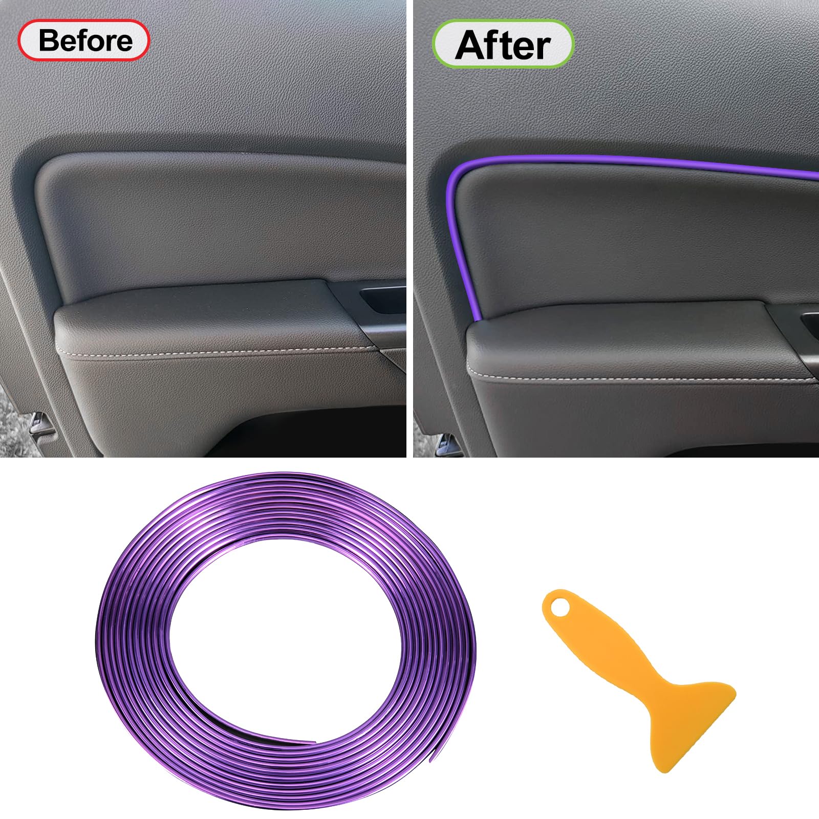 Car Interior Trim Strips -16.4ft/5M Car Decor Universal Accesorios Para Carro Car Gap Fillers Molding Line Decorative Accessorie