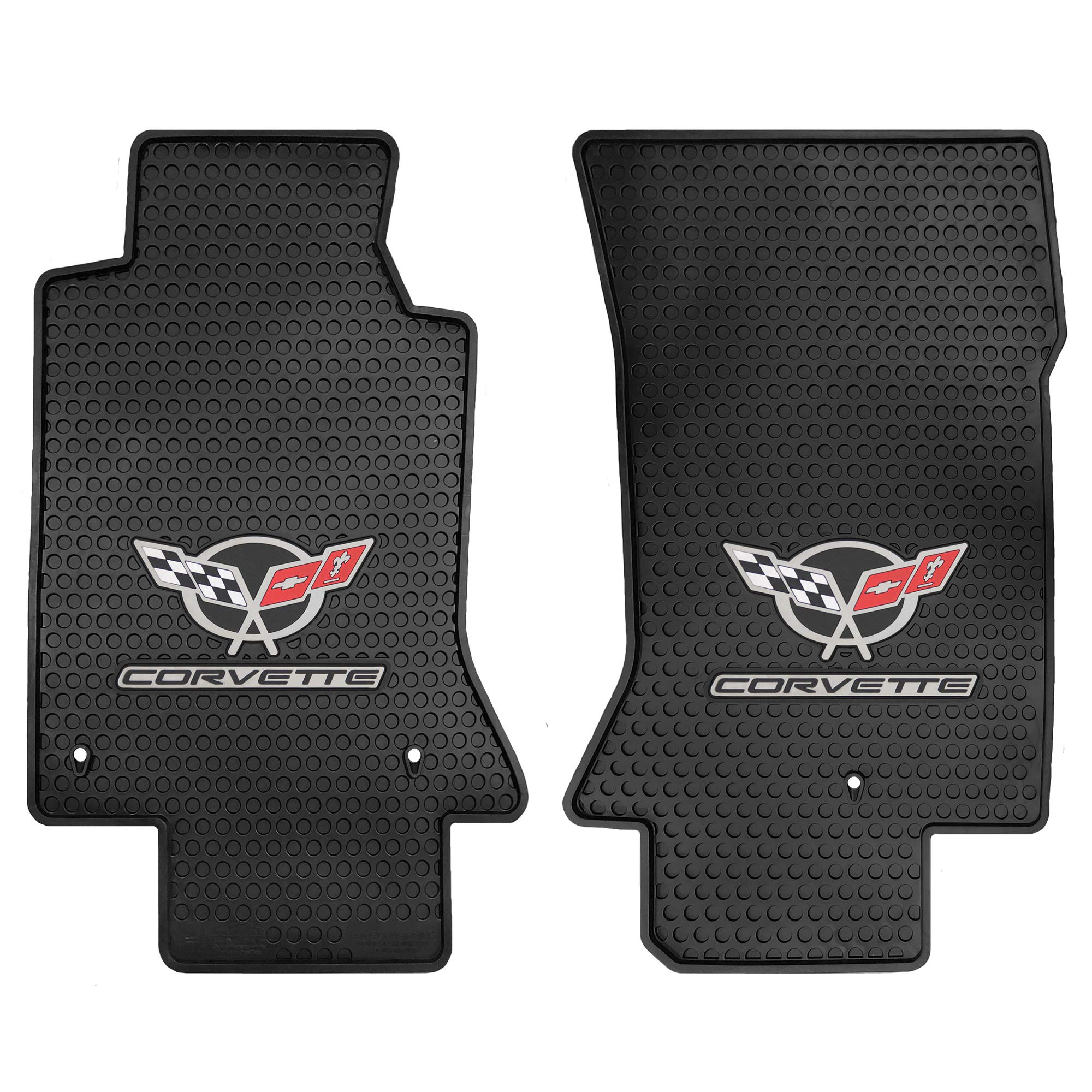 Lloyd Mats Heavy Duty Signature Rubber All Weather Floor Mats For C5 1997-2004 (2Pc - Fronts, Black)