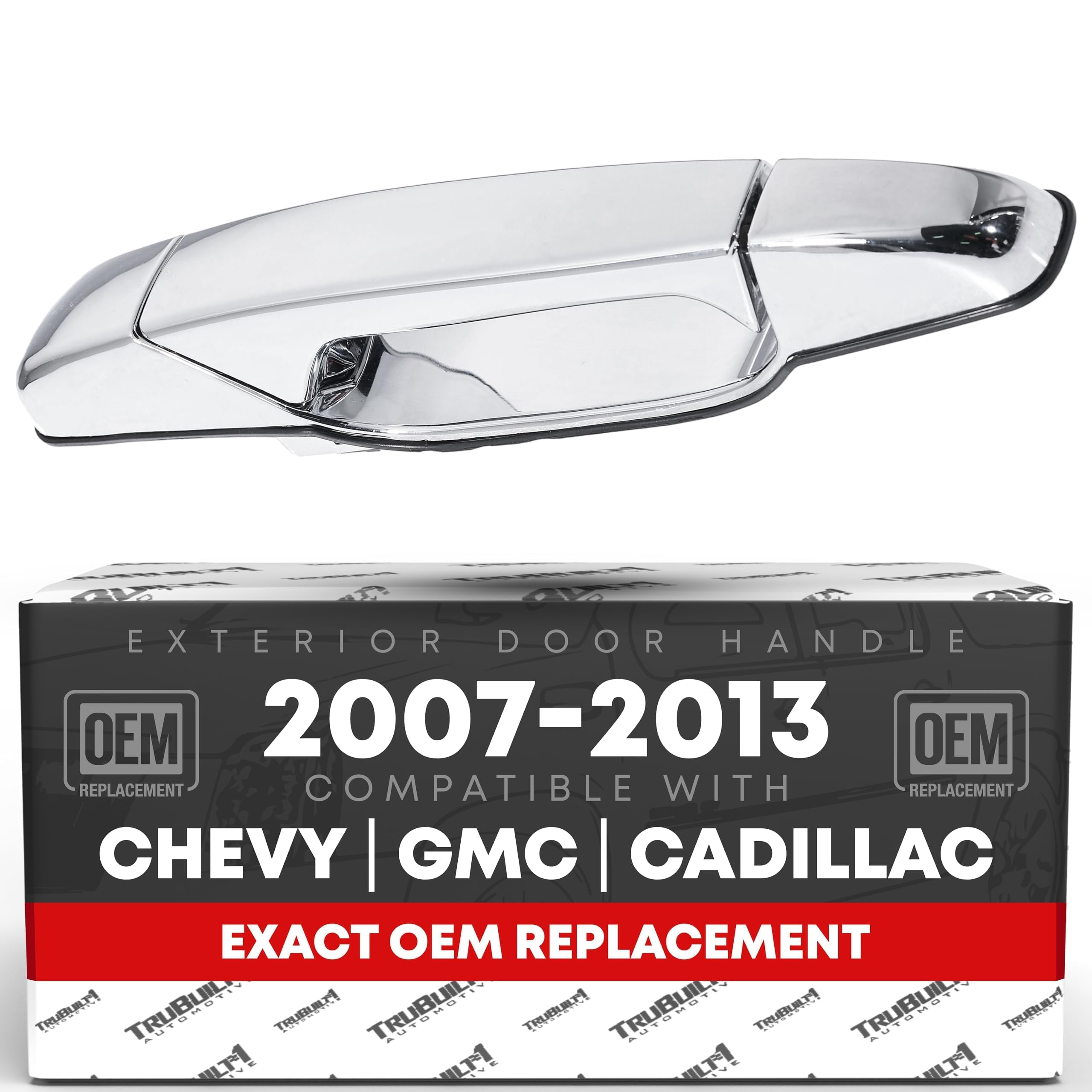 Exterior Rear Passenger Door Handle - Compatible With 2007-2013 Chevrolet Avalanche Silverado Suburban Tahoe; Gmc Sierra Yukon;