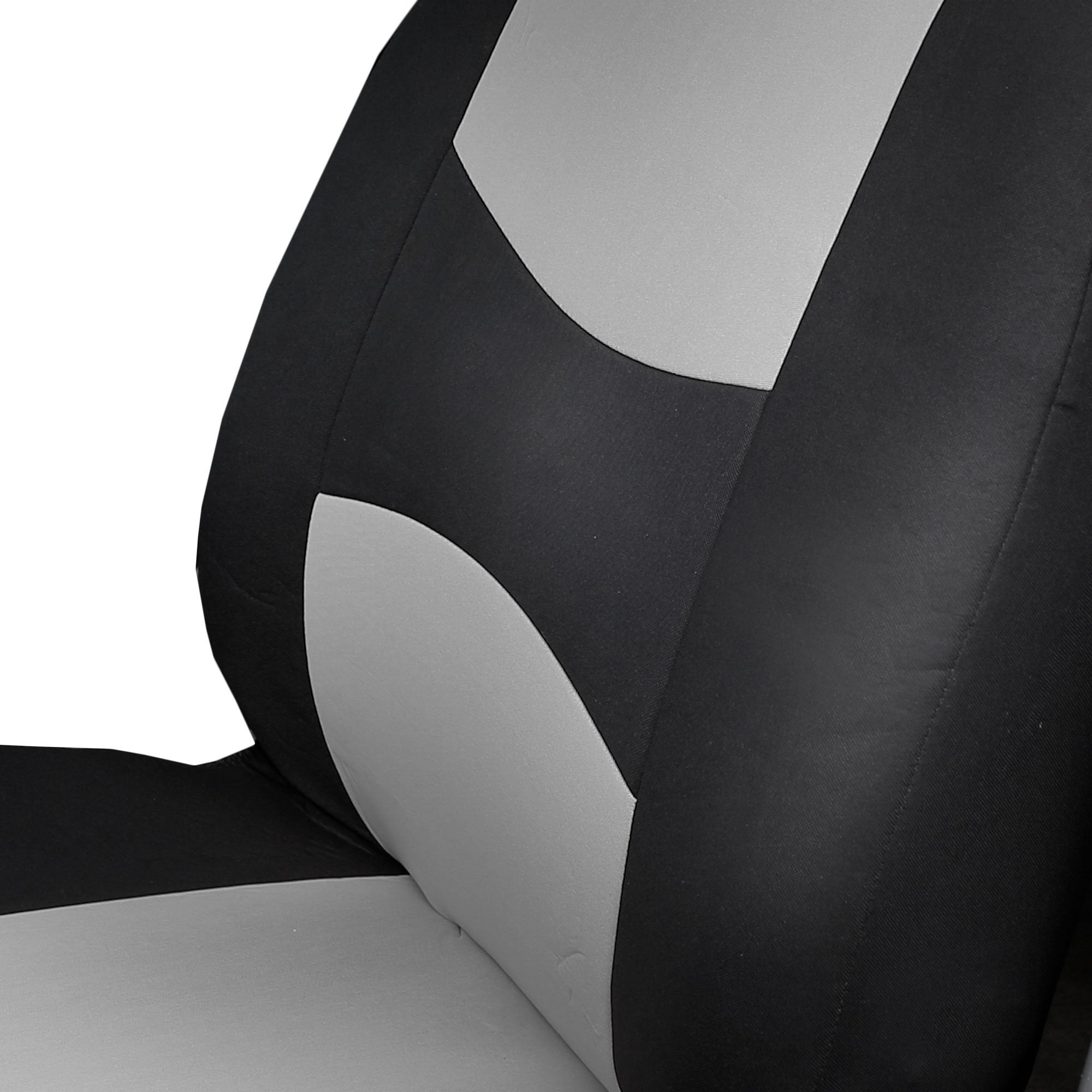 Fh Group Front Set Cloth Car Seat Covers For Low Back Seats With Removable Headrest, Universal Fit, Airbag Compatible Car Seat C