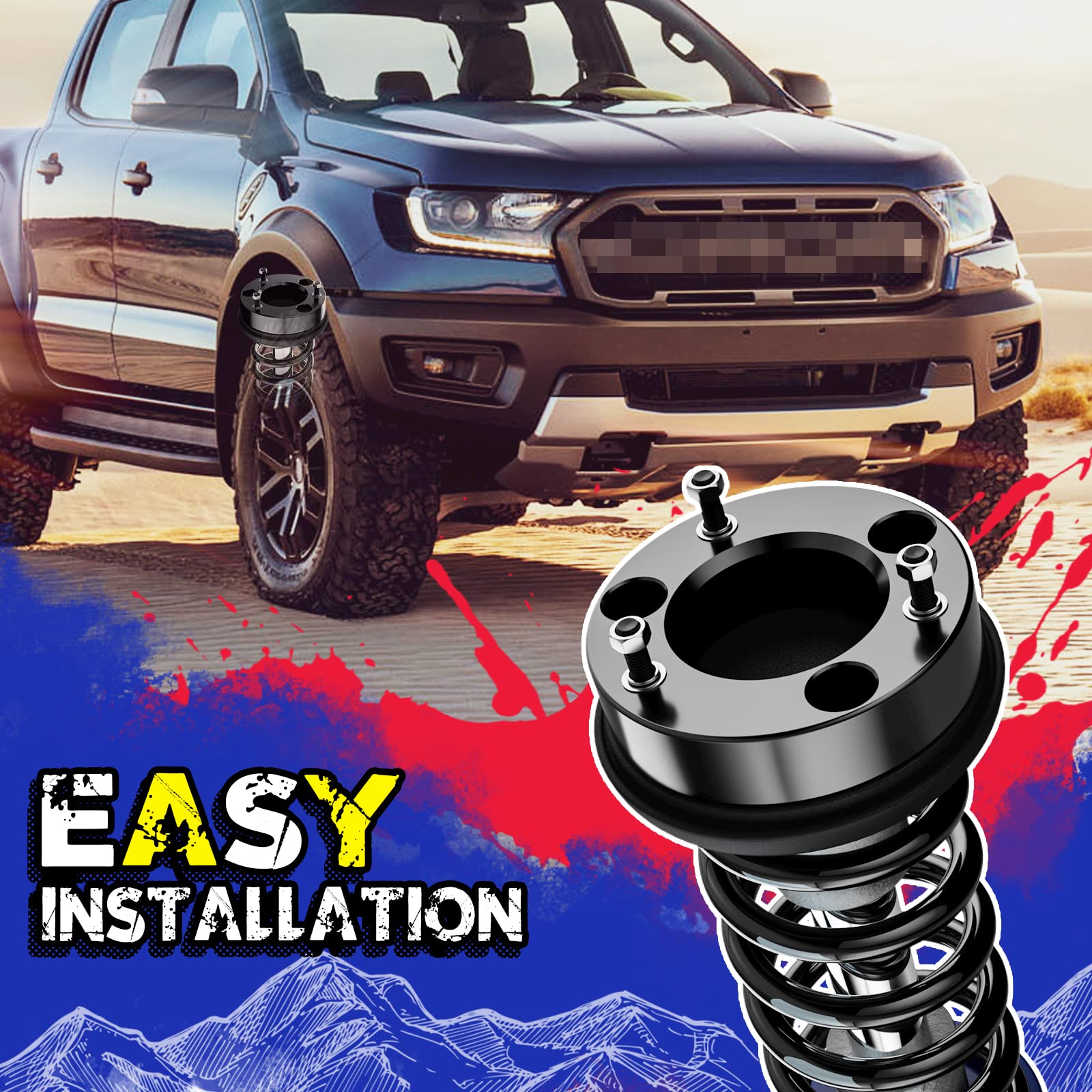 KSP 2.5'' Leveling Lift Kit, Front Lift Kit for 2004-2022 Ford F150, 03-18 Expedition, 05-08 Lincoln Mark LT,Strut Spacers Raise