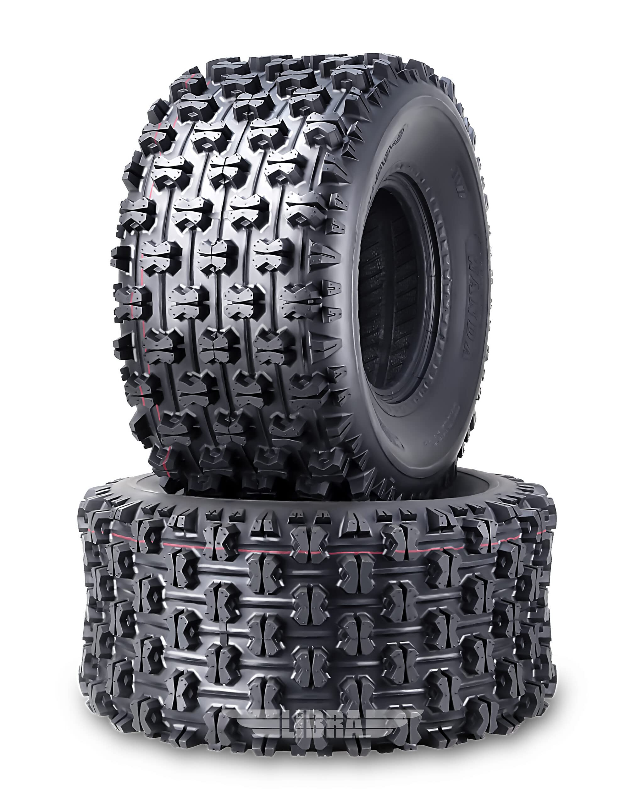 Wanda Set 2 Sport Atv Tires At 22X11-9 P357 Gncc (Grand National Cross Country) Race Tire 0.71'' Lugs 10092