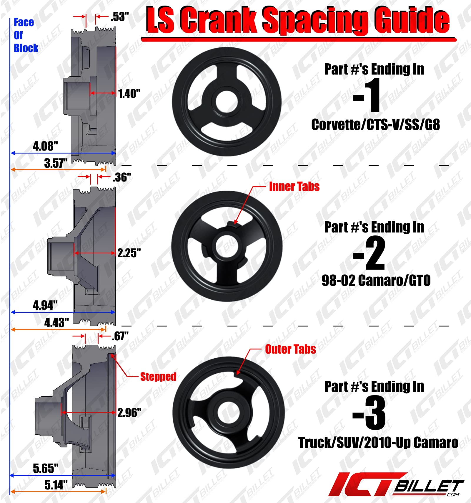 Ict Billet - Billet Low Mount Ls Alternator Bracket And Power Steering Pump Bracket - Compatible With Ls1 Camaro Z28, Firebird F