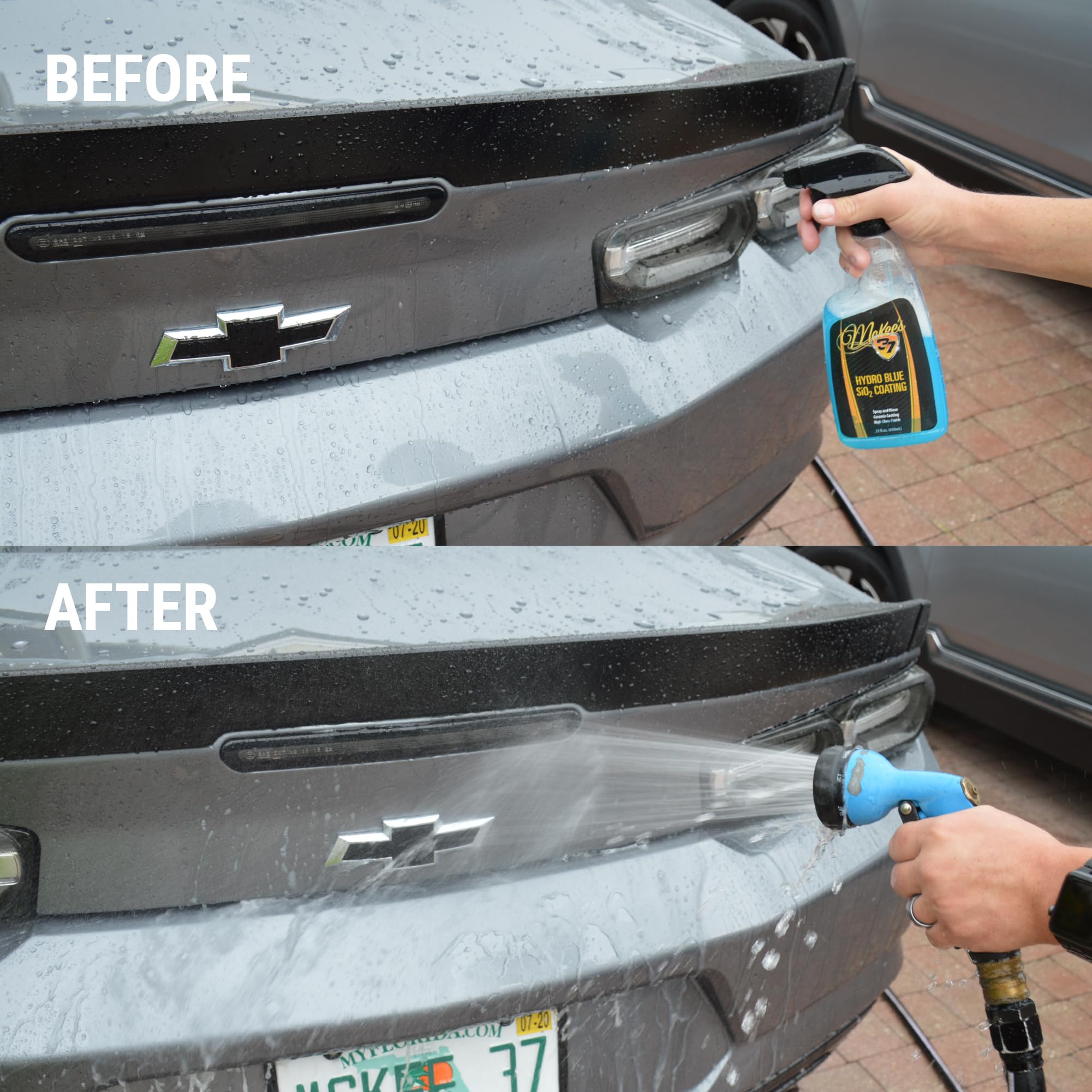 Mckee'S 37 - Hydro Blue Sio2 Coating | Ceramic Coating For Cars, Easy Protection & Shine Spray For Paint, Glass, Wheels, Chrome