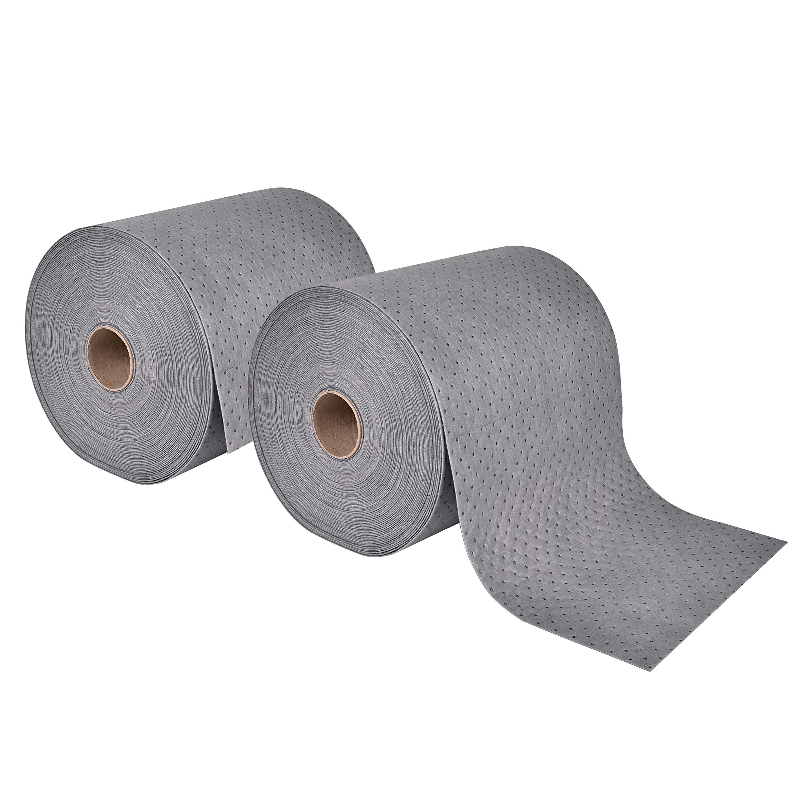 Aain 2pack Heavy Duty Oil Absorbent Pads, Oil Maintenance Mat Roll for All Purpose Super Absorbent Mat Roll, Gray, 150' L x 15''