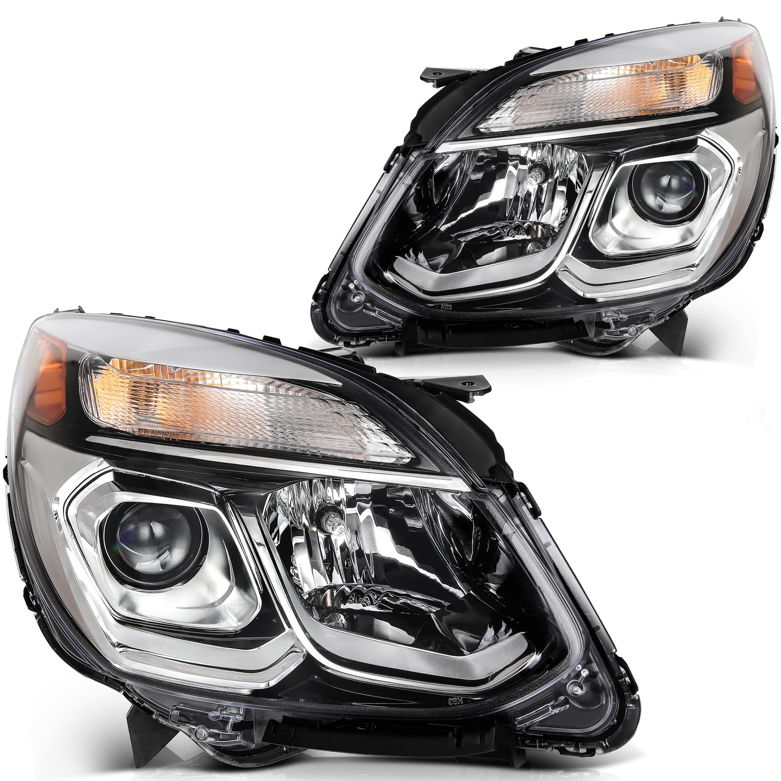 LBRST Headlight Assembly Fit 2016-2017 for Equinox Driver & Passenger Side Headlight GM2502424