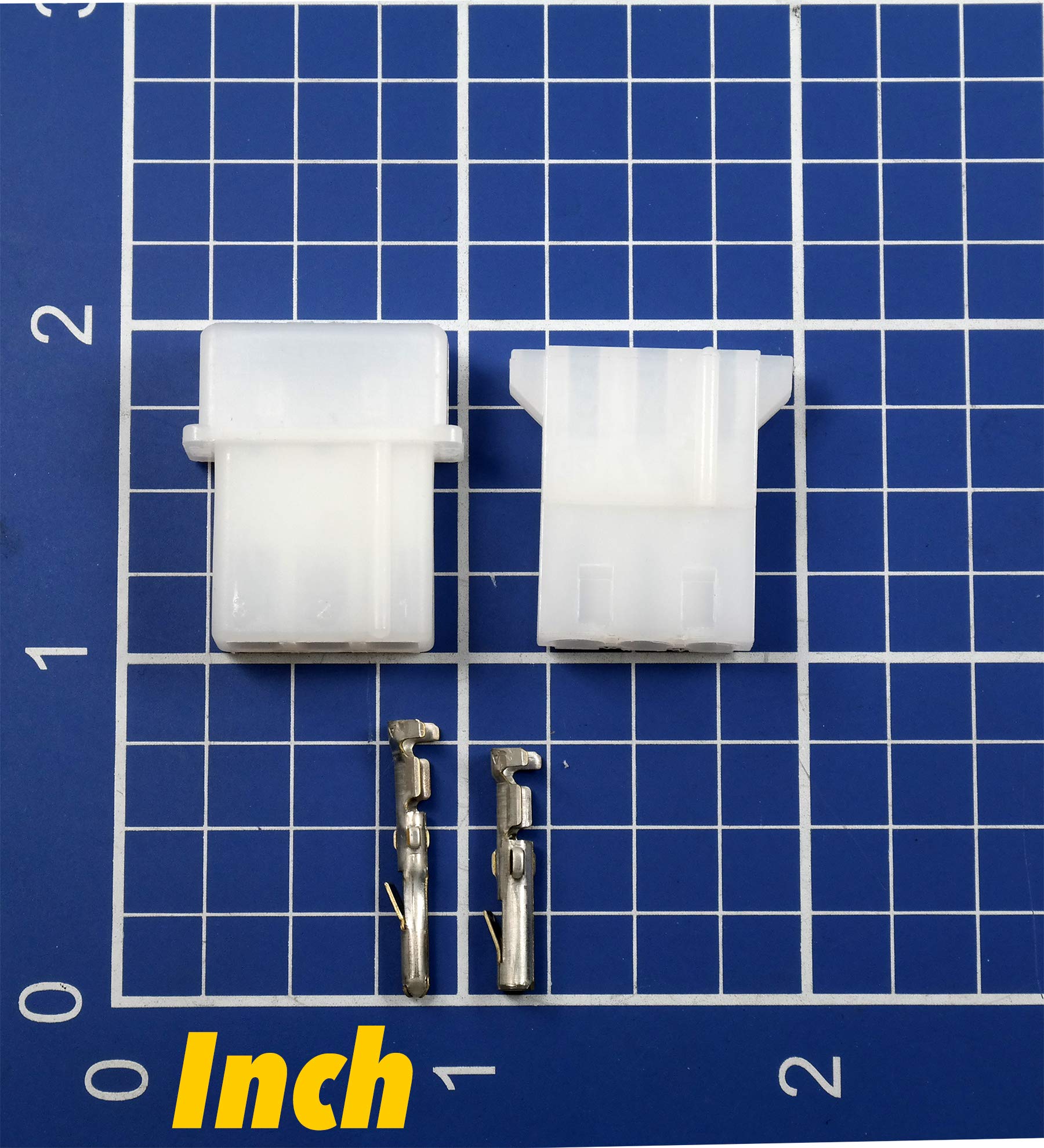 TE Connectivity Strobe 3 Pin Connector Bulb Sockets for Whelen, Pack of 3, Compatible with 18-24 AWG Wires