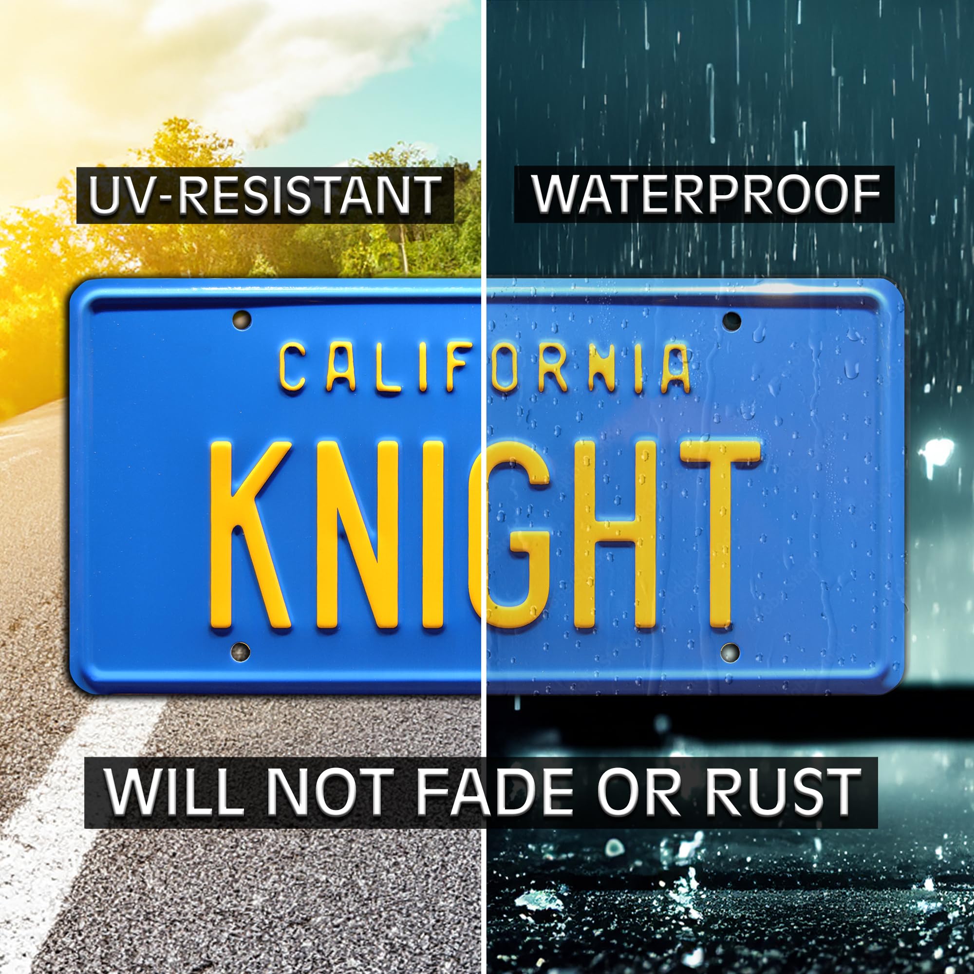 Celebrity Machines Knight Rider | Knight | Metal Stamped License Plate