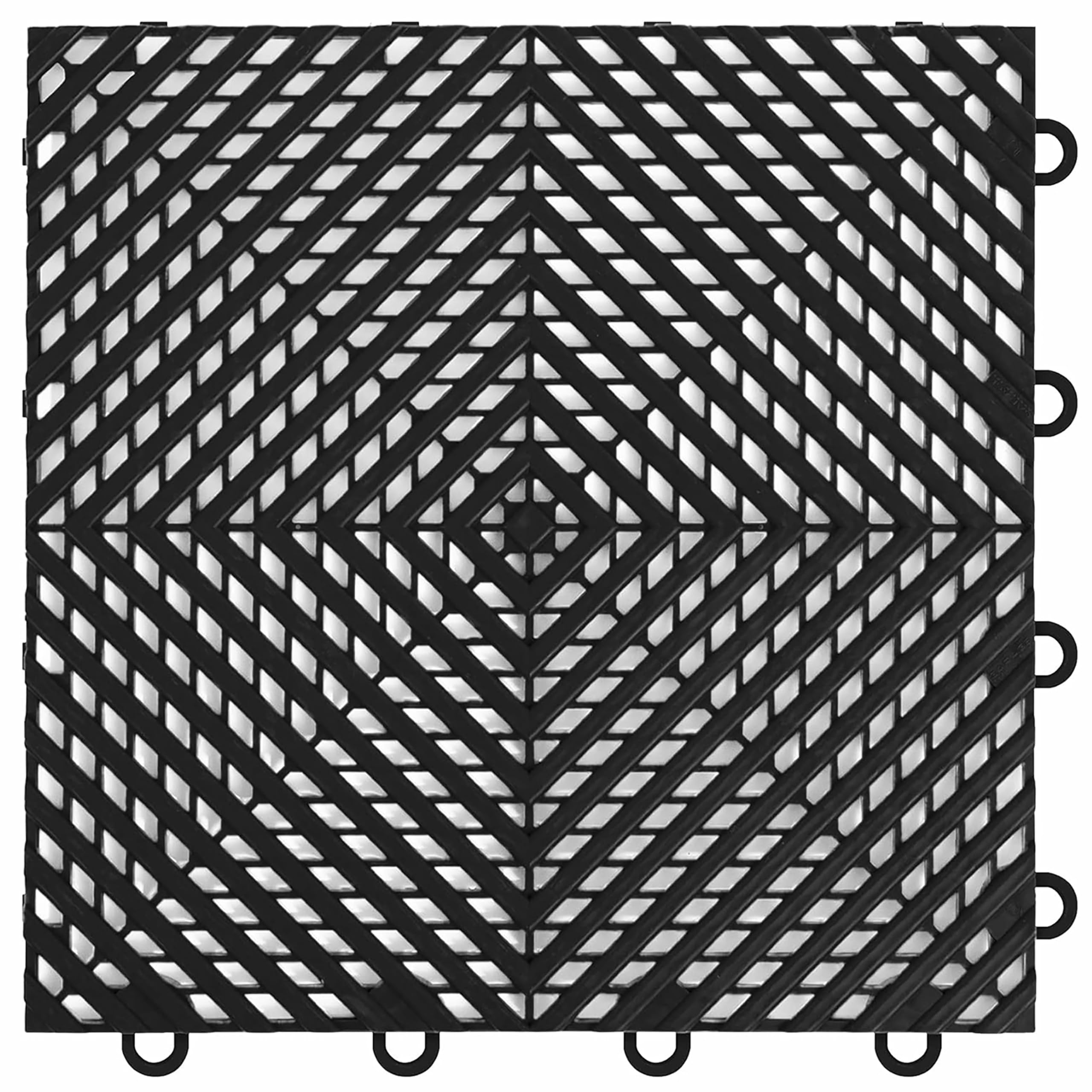Nitro Tiles Vented by FlooringInc 12 x 12 Interlocking Garage Floor Tiles, Self-Draining Heavy Duty Polypropylene Drainage Tiles