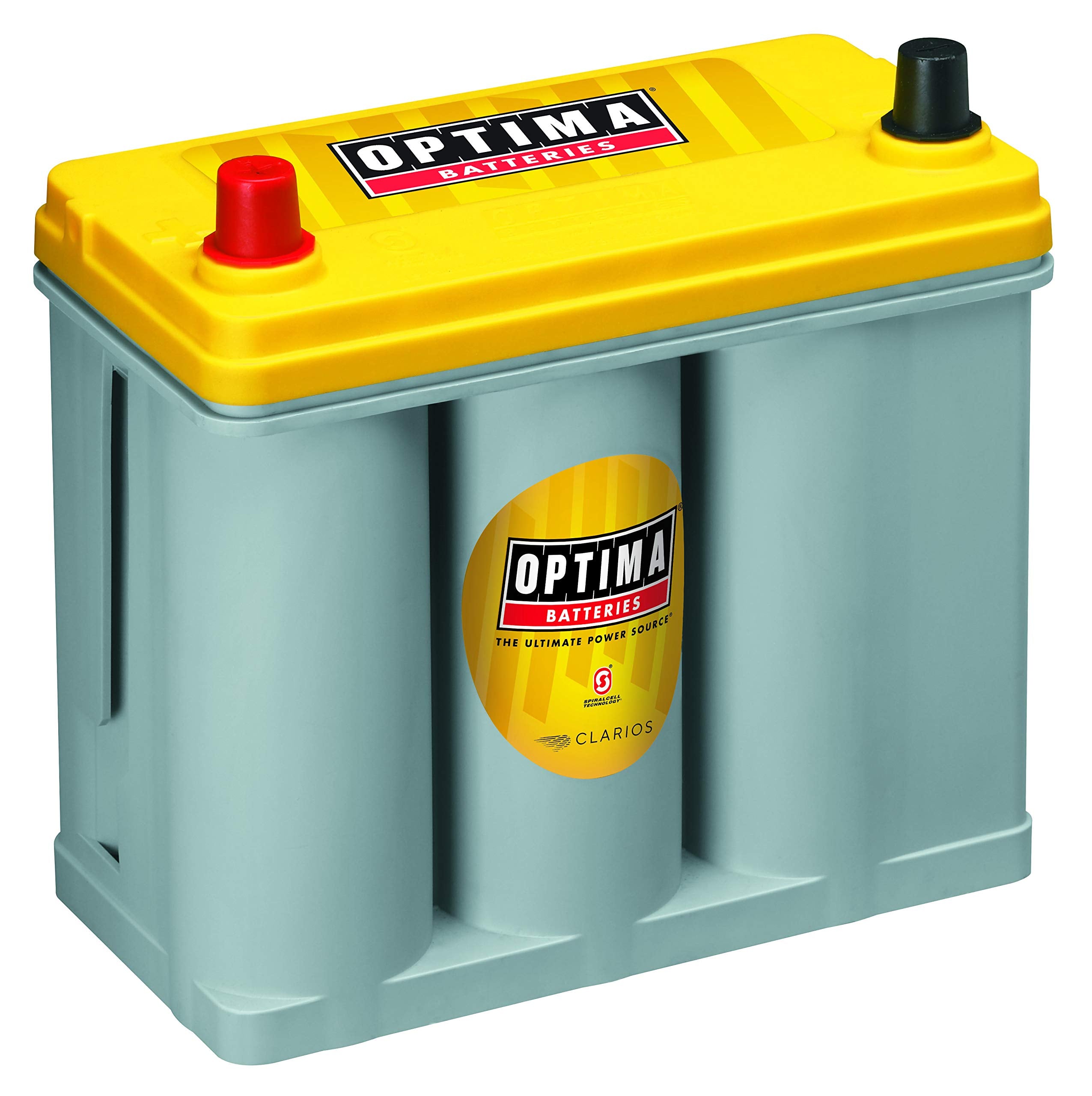 OPTIMA YellowTop D51 AGM Battery - 450 CCA, Maintenance Free, 9-5/16 x 5-1/16 x 8-15/16 inch, Versatile