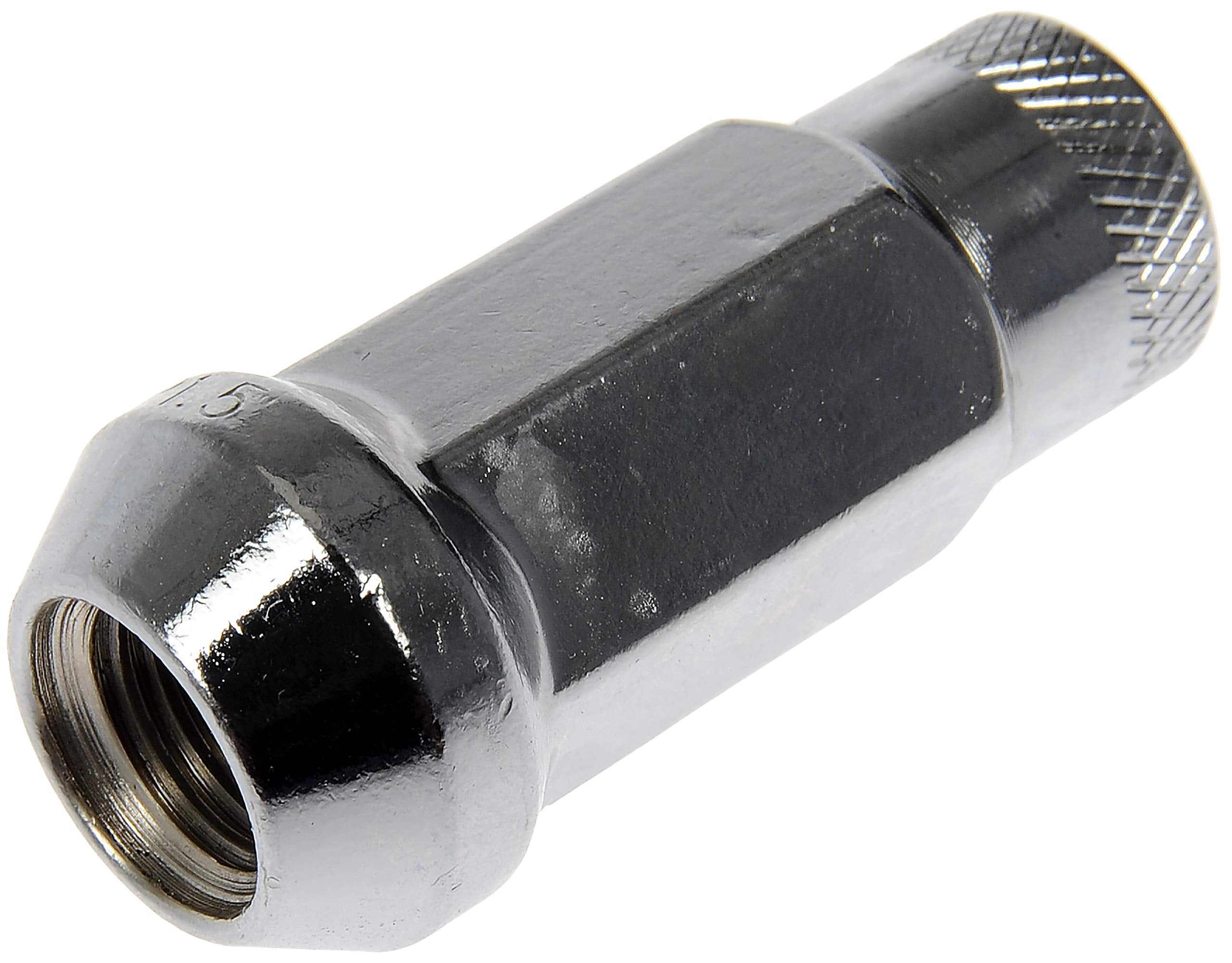 Dorman 713-385 Chrome Open End Knurled Wheel Nuts Compatible with Select Models, 20 Pack