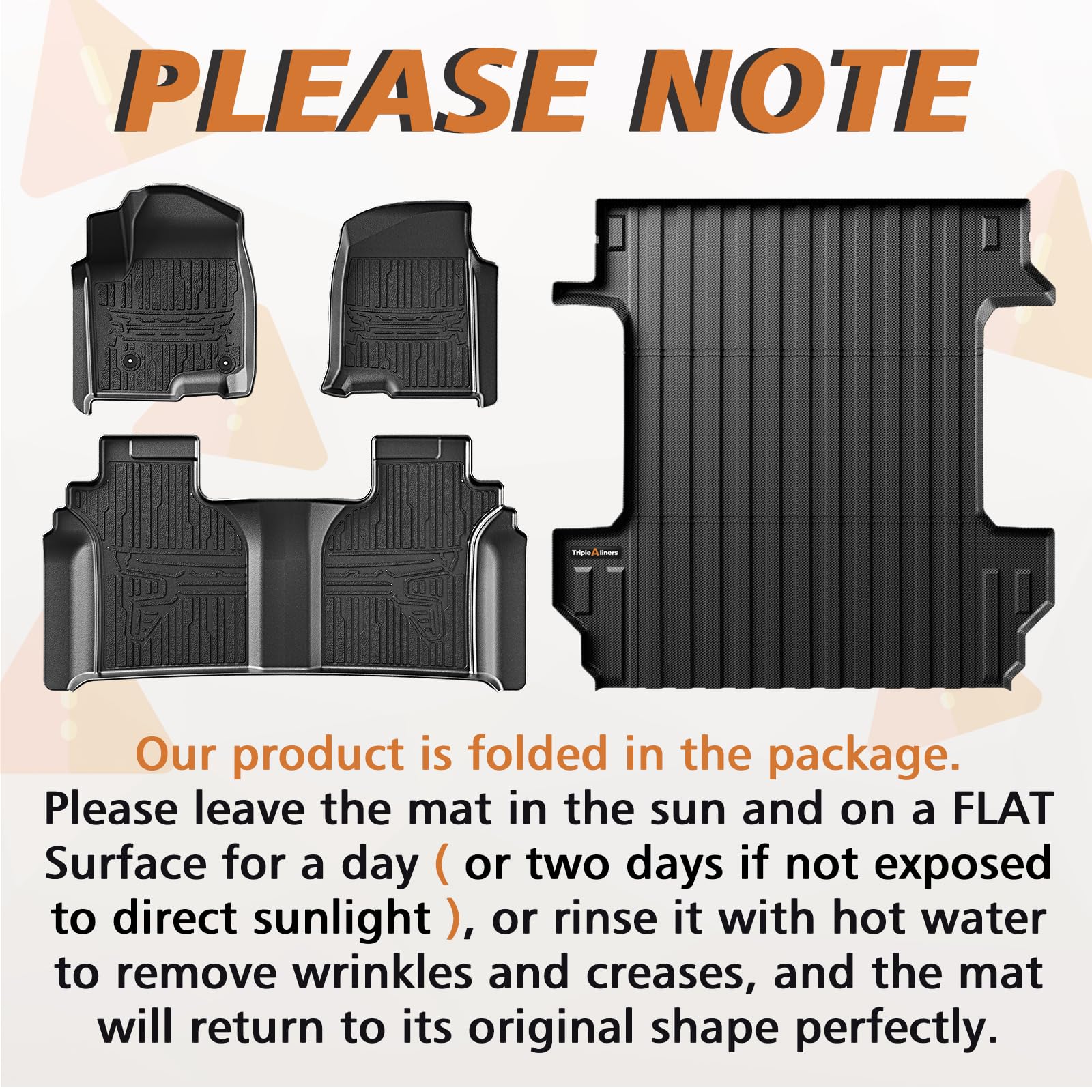 Triplealiners Truck Bed Mat & Floor Mats Front Rear Full Set Compatible With 2019-2024 2025 Chevy Silverado/Gmc Sierra 1500 Crew