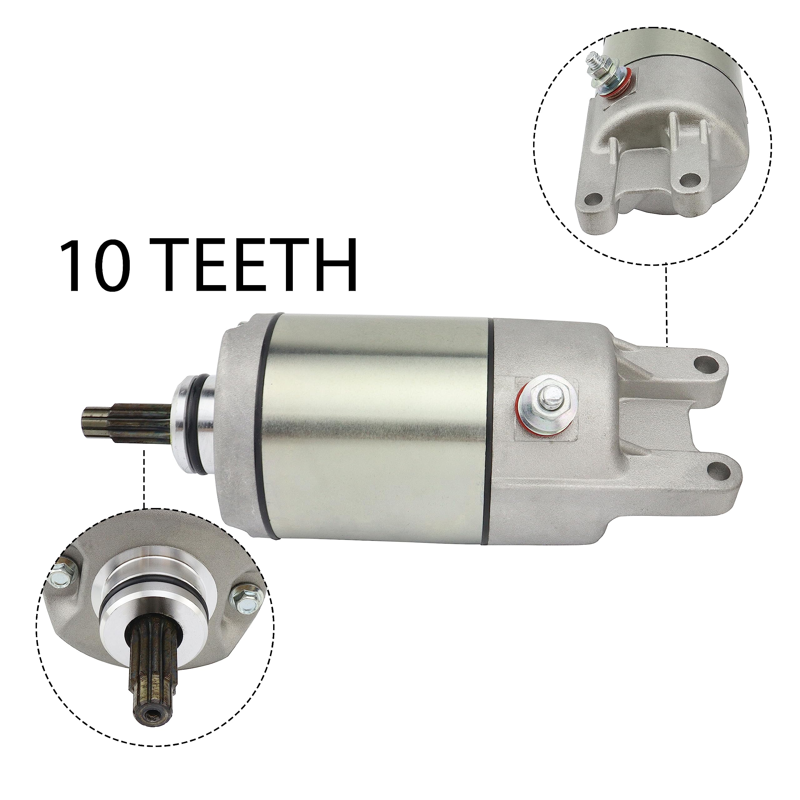 Shamofeng Starter W/Relay & Ignition Switch For Honda Fourtrax Trx300 Trx300Fw 1988-2000, 31200-Ha0-773 31200-Ha0-774 18337, Fou