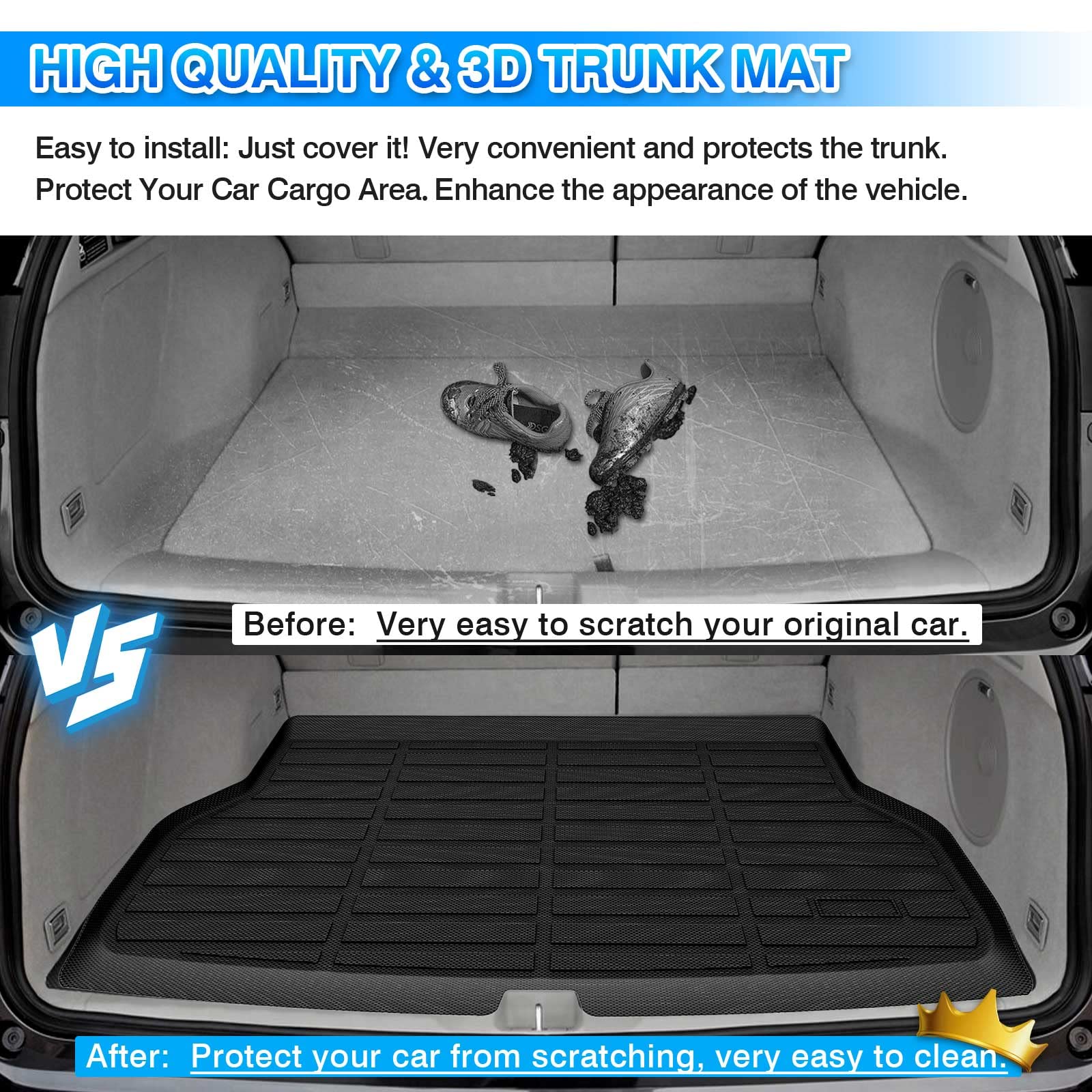 Cartist Custom Fit For Cargo Liner Acura Rdx 2019 2020 2021 2022 2023 Accessories All Weather Anti-Slip Rear Trunk Mat Tpe Water
