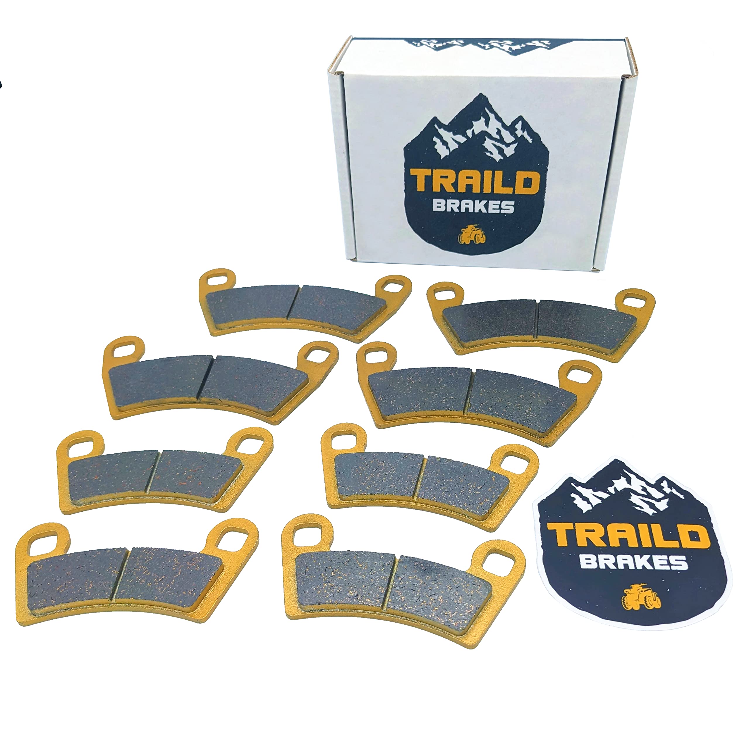 Traild Polaris Ranger 1000/XP 1000/Crew 1000/Crew XP 1000/Crew SP 570/Kinetic 2018-2025 Ceramic Brake Pad Set Front & Rear