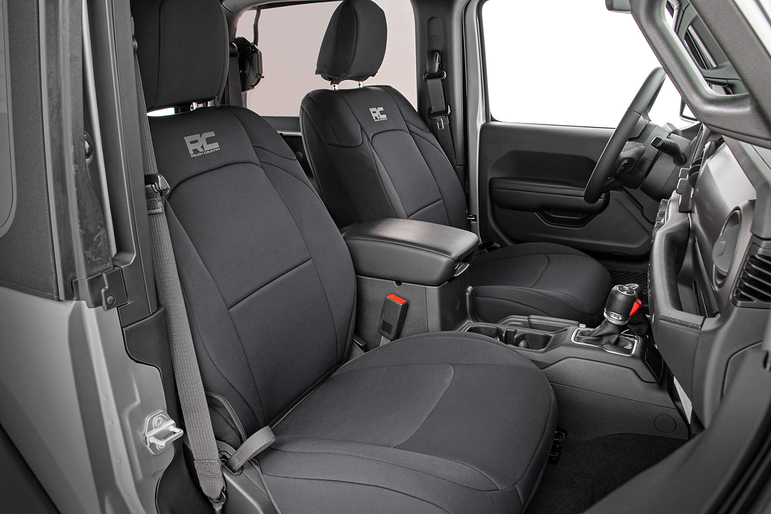 Rough Country Neoprene Seat Covers For Jeep Wrangler Unlimited 4-Door (2008-2010) - Waterproof & Uv Resistant, Foam Padded, Fron