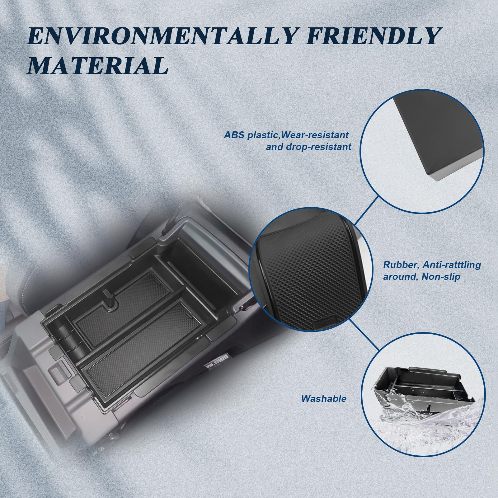 BIBIBO 2024 Crosstrek Center Console Organizer - 2Pack, Double Layers, ABS Material for Subaru Crosstrek & Impreza