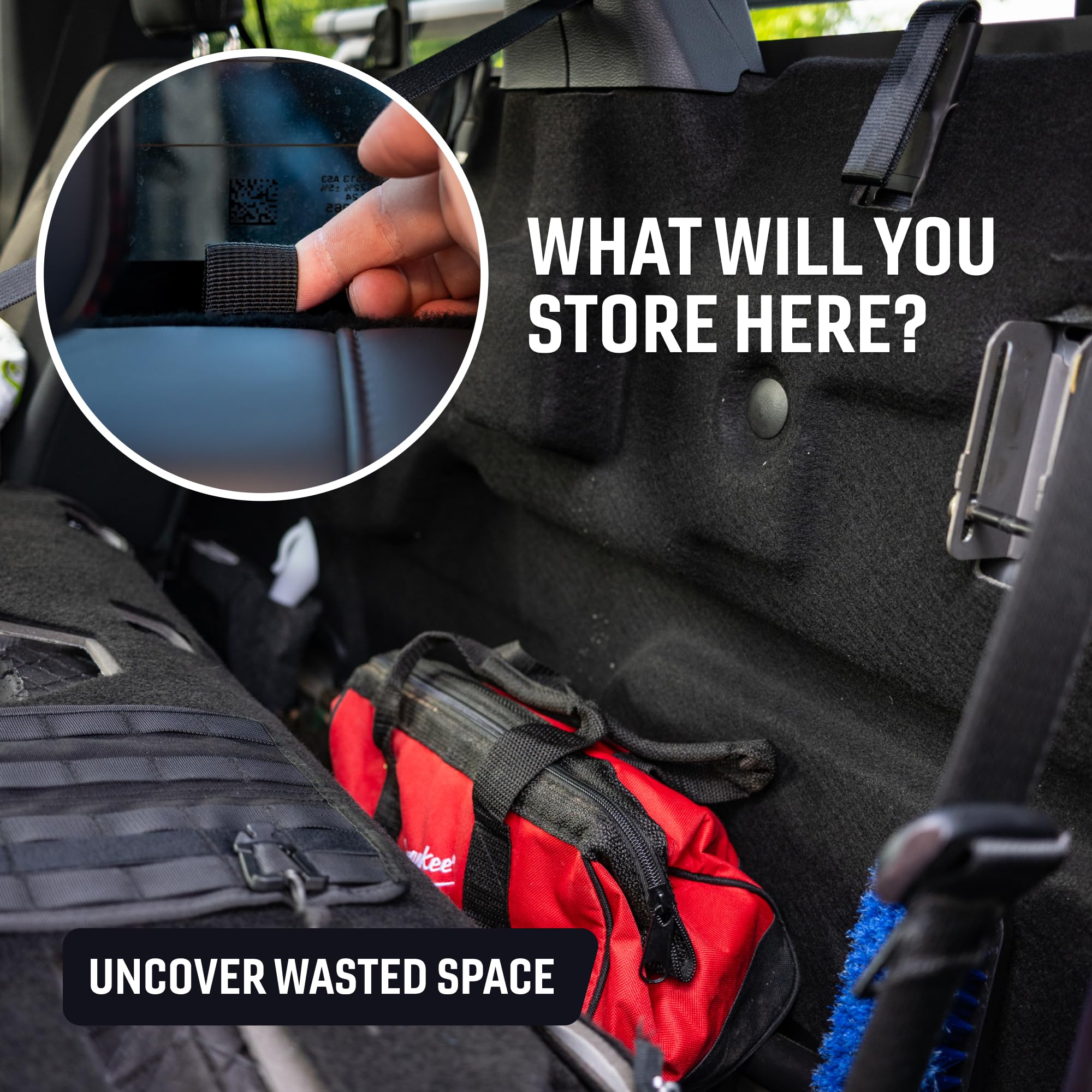 Builtright Industries Rear Seat Release With Red Strap For Ford F-150 (2009+), F-250/350 (2017+) - The Original, Made In Usa
