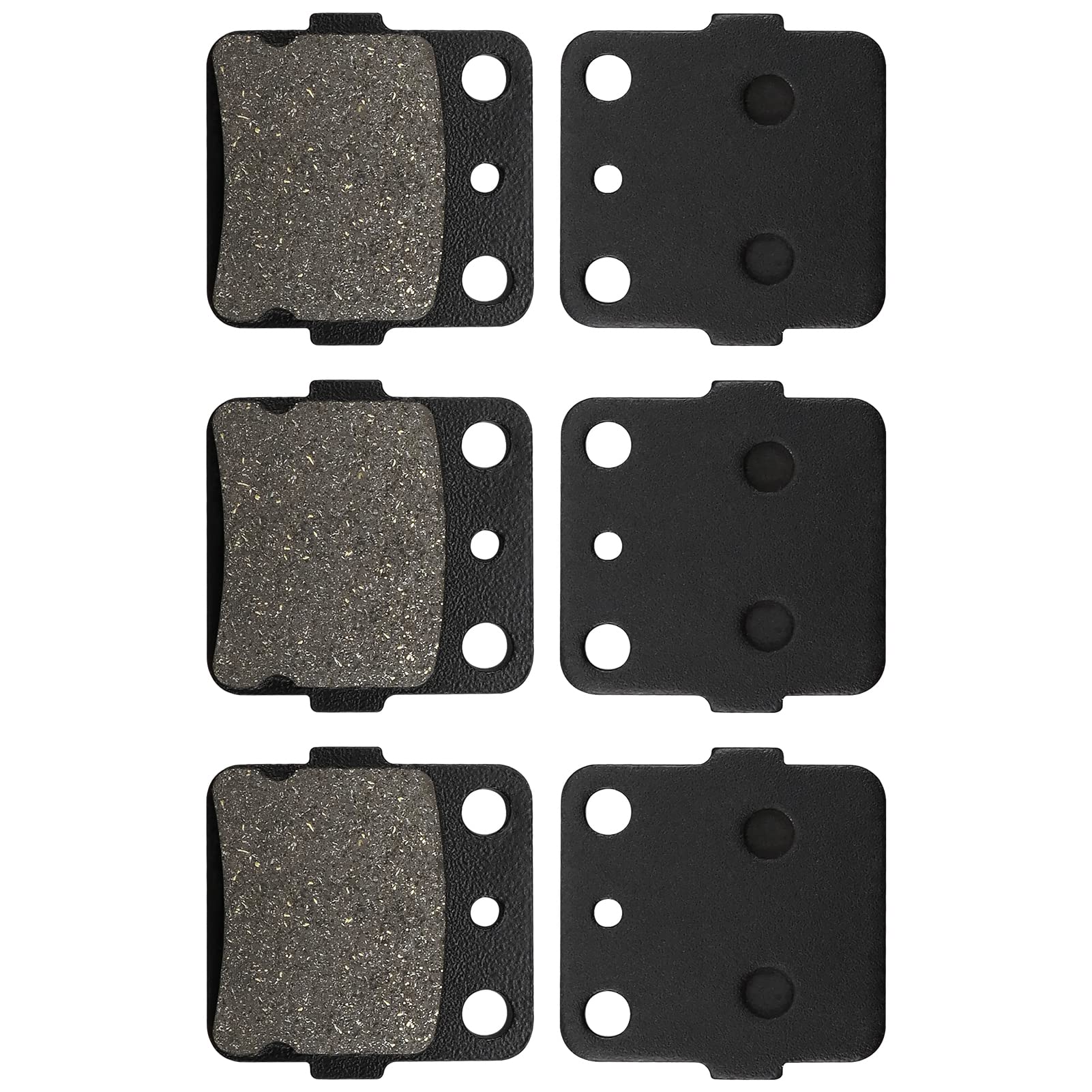 Zicoo Brake Pads Front & Rear For Honda 400Ex Trx 400 Ex Sportrax 400 2001-2008, Trx 400Ex Fourtrax 1999-2000, Trx400X Trx 400X