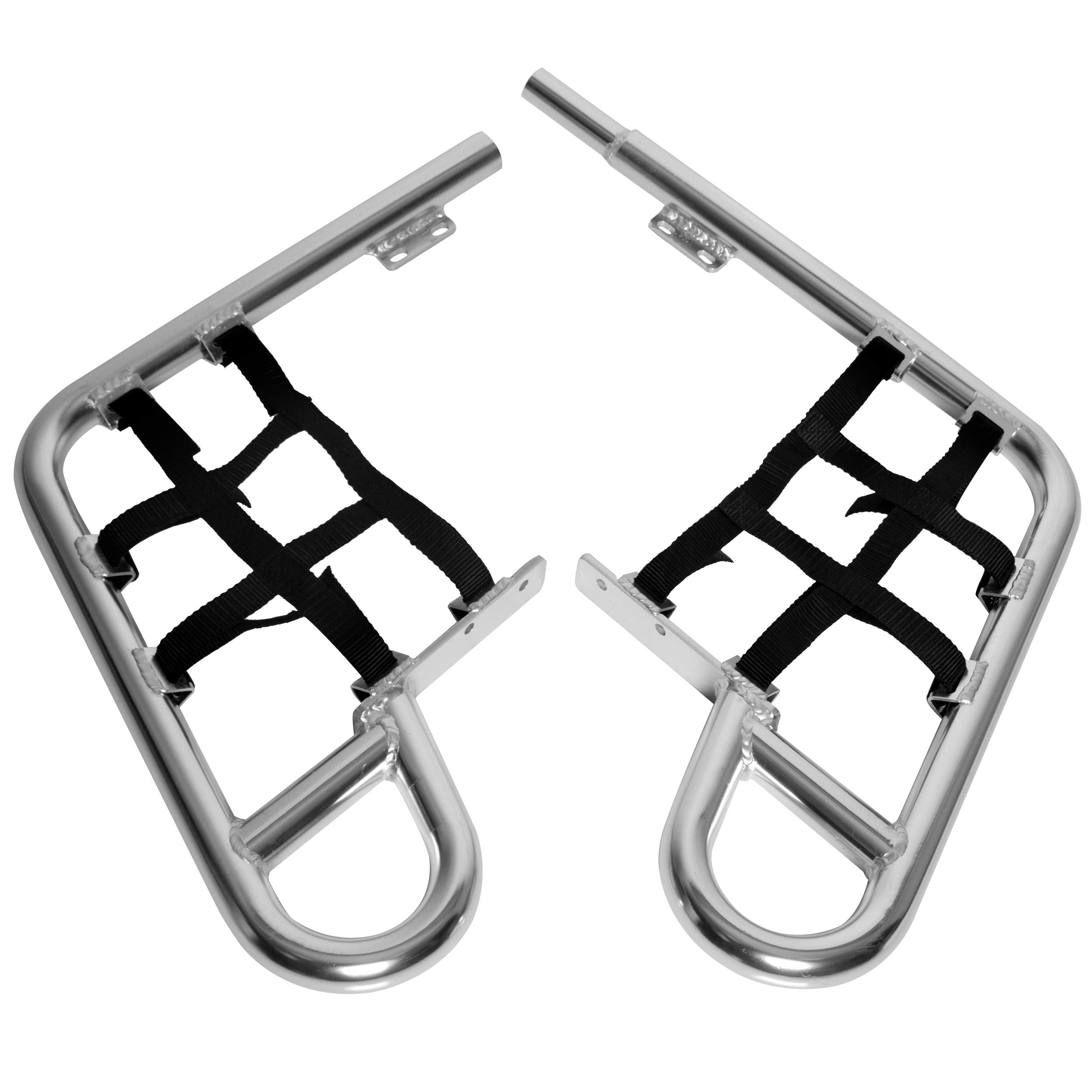 ECOTRIC Aluminum Nerf Bars Foot Pegs for Honda TRX 250X/300EX/300X, Black, Model ET-615