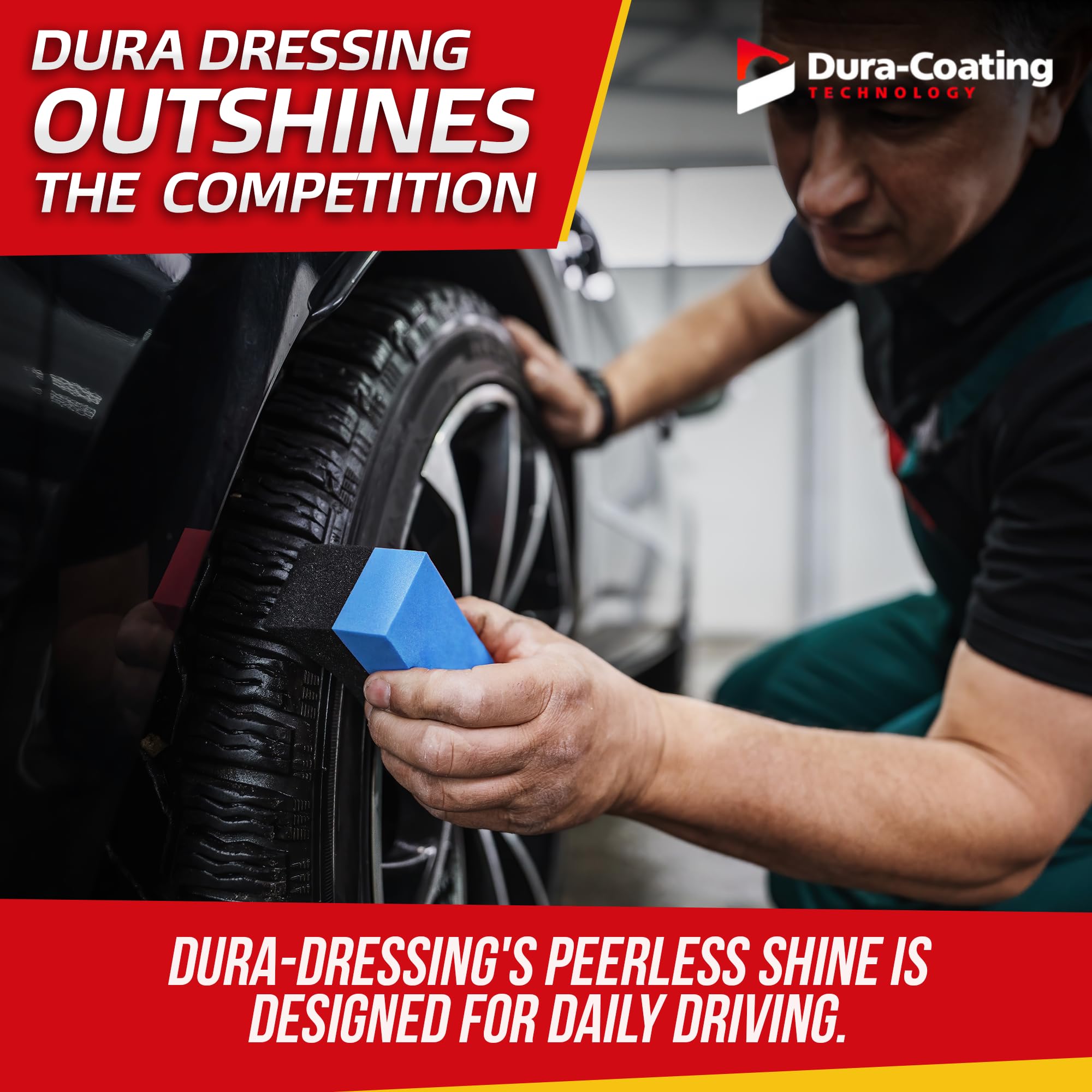 Xxl Dura-Dressing Re-Load For Tires Already Coated With Dura-Dressing, 16 Oz. Bottle - Tire Dressing Kit - Made In The Usa To En