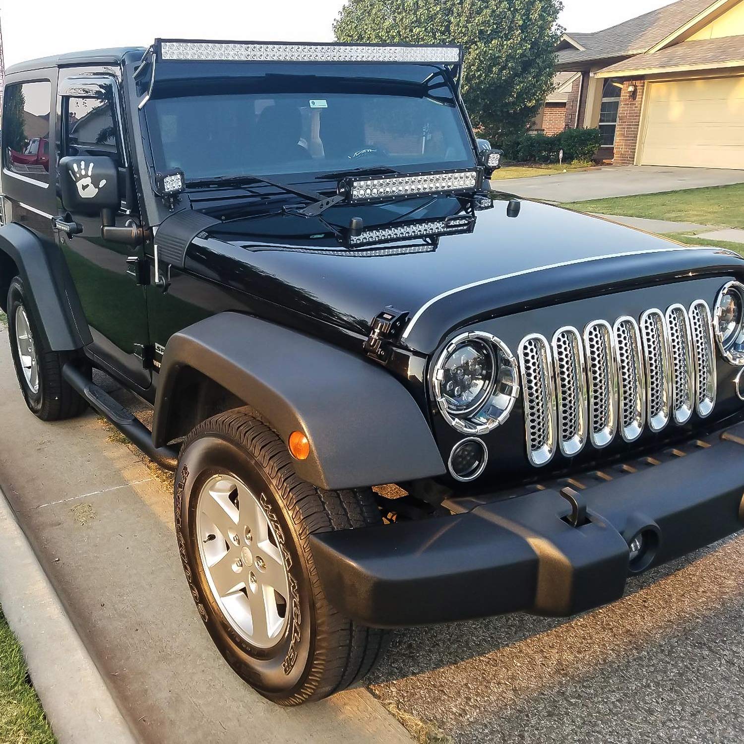 Nilight 54Inch LED Light Bar, 312W 21800LM Curved Spot Flood Combo, Black Aluminum, Model 70008C-A for Off-Road Vehicles