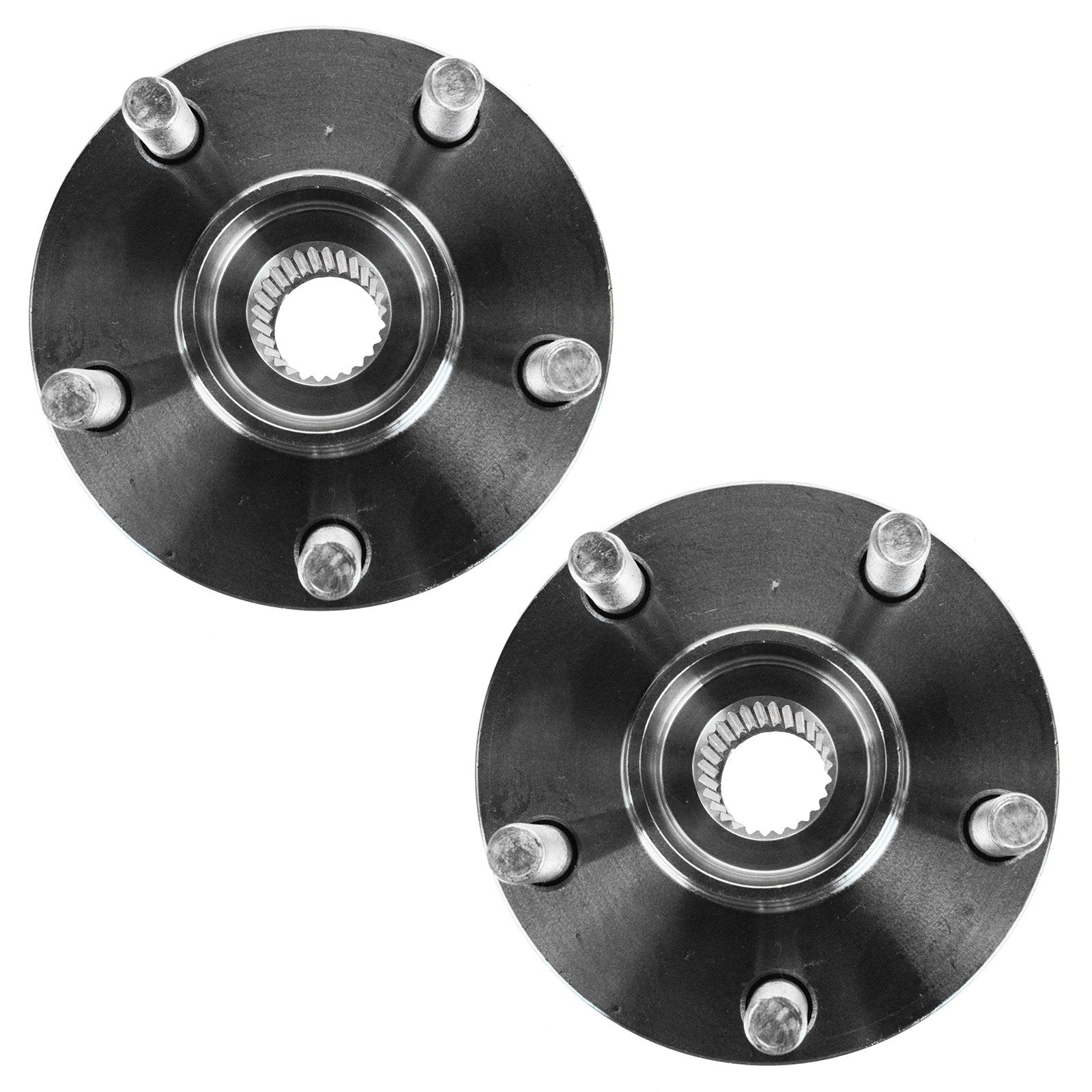 TRQ Rear Wheel Hub & Bearing Pair Set for Subaru Impreza, Legacy, Forester, Outback - Steel, Model BHA53740