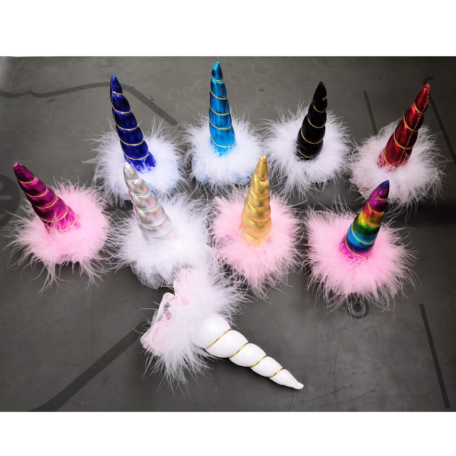 3T-SISTER Cute Golden Helmet Horns Mohawk for Women & Girls - Perfect for Motorcycle, Bicycle & Ski Helmets