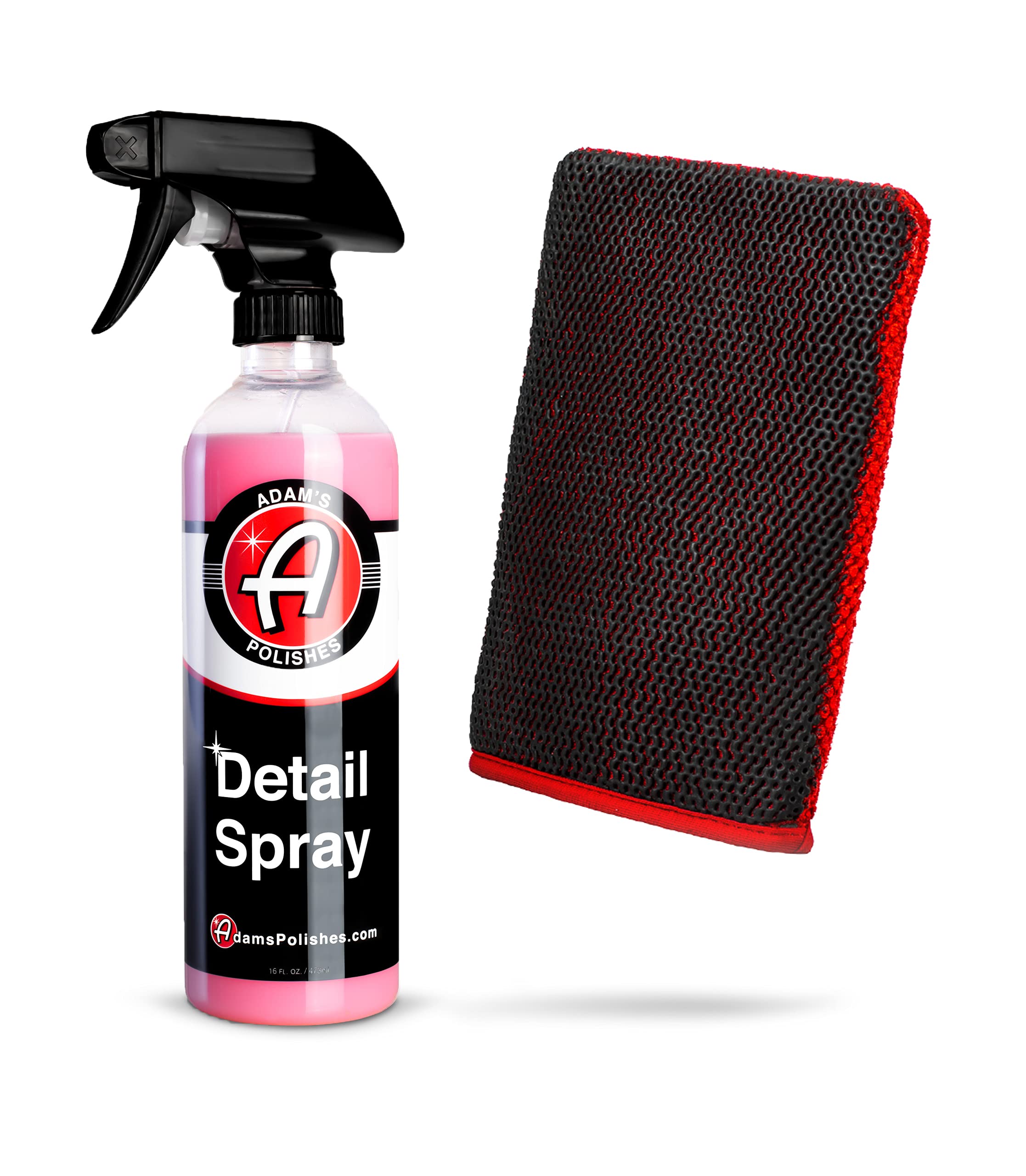 Adam'S Polishes Clay Mitt & Detail Spray Clay Lubricant - Medium Grade Clay Bar Infused Mitt  Car Detailing Glove Quickly Remove
