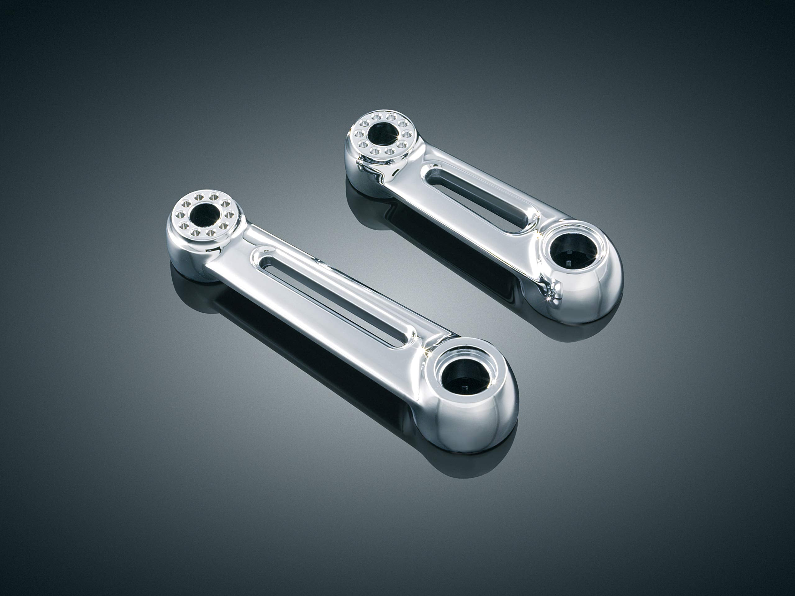 Kuryakyn 4060 Motorcycle Foot Control Component: 4-1/2 Short Arms for Ergo & Ergo II Cruise Mounts, Chrome, 1 Pair
