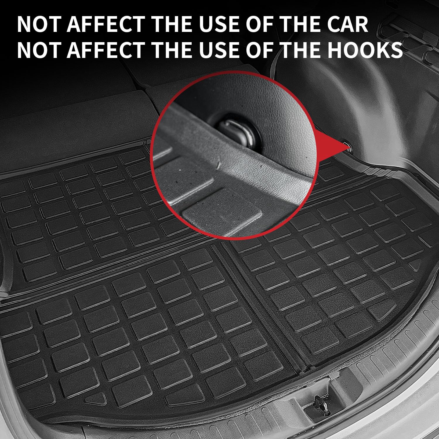 Xipoo Cargo Mat Compatible With 2013-2018 Toyota Rav4 Trunk Mat Cargo Liner Tpe Material Cargo Mat Replacement For 2013-2018 Toy