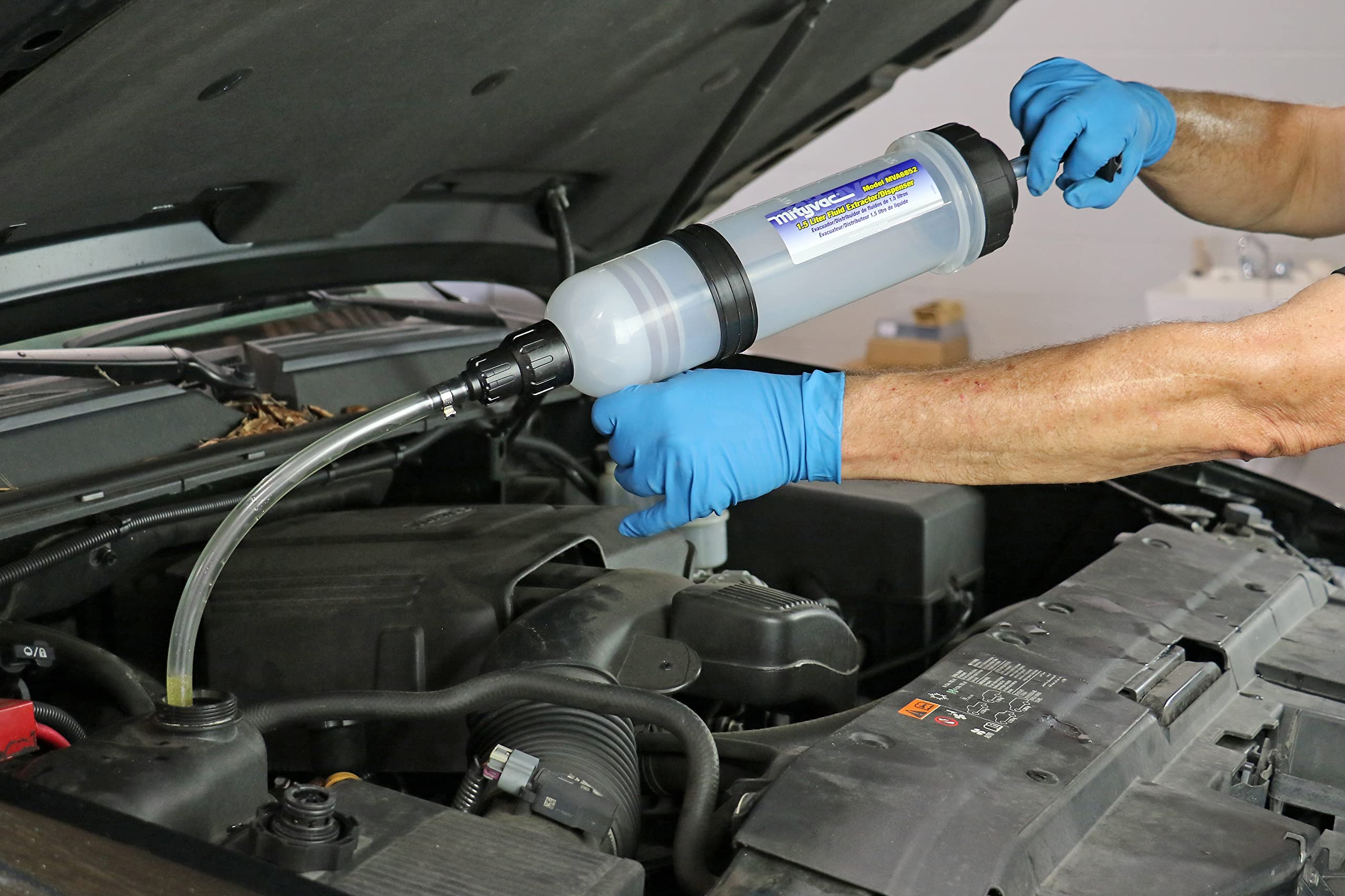 Mityvac Mva6852 1.5-Liter Manual Fluid Extractor/Dispenser - Master Cylinders, Power Steering, Coolant Reservoirs, Transaxles An