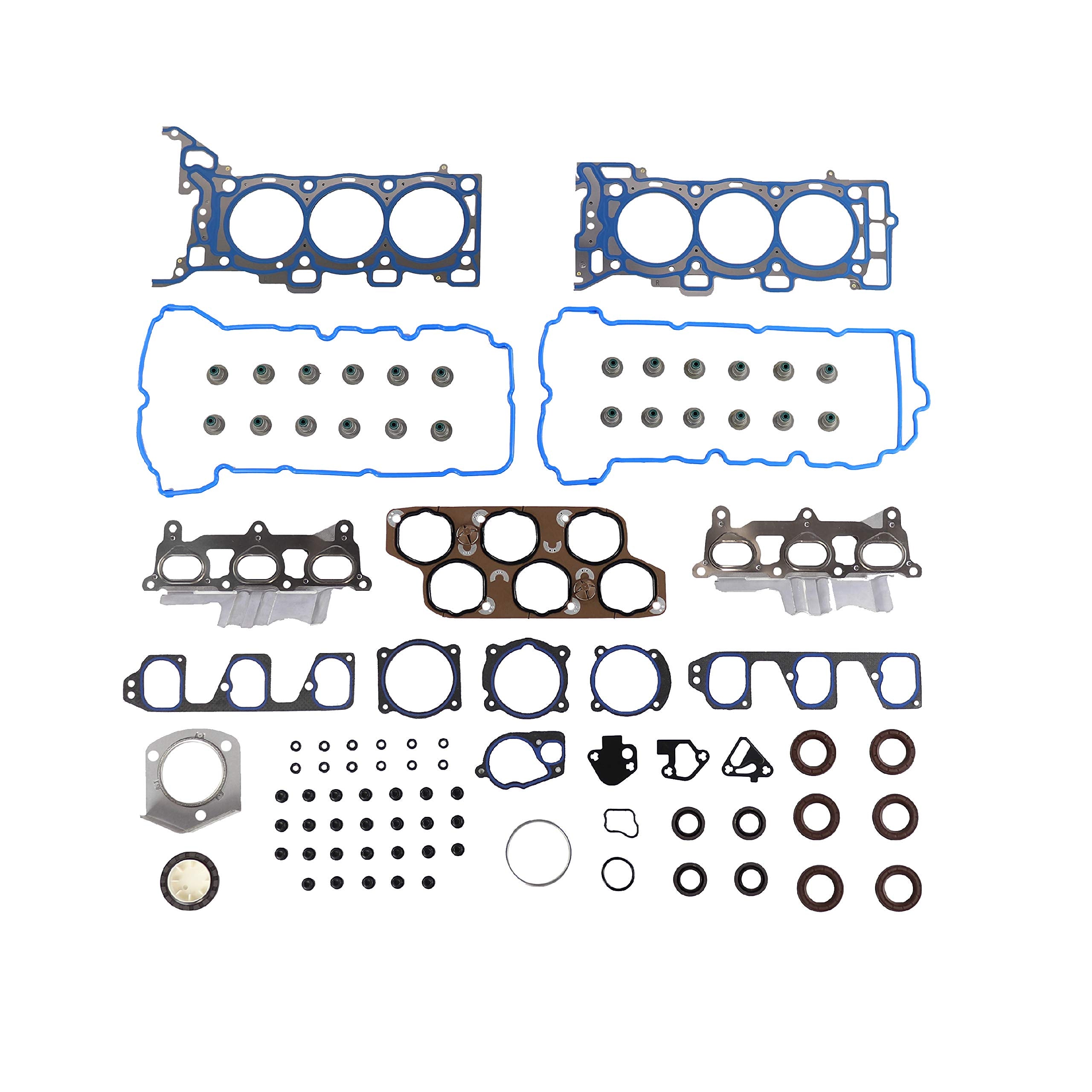 Dnj Hgs3176 Cylinder Head Set For 2007-2012 Chevrolet, Pontiac, Saturn, Suzuki Aura, Equinox, G6, Malibu, Torrent, Vue, Xl-7 3.6