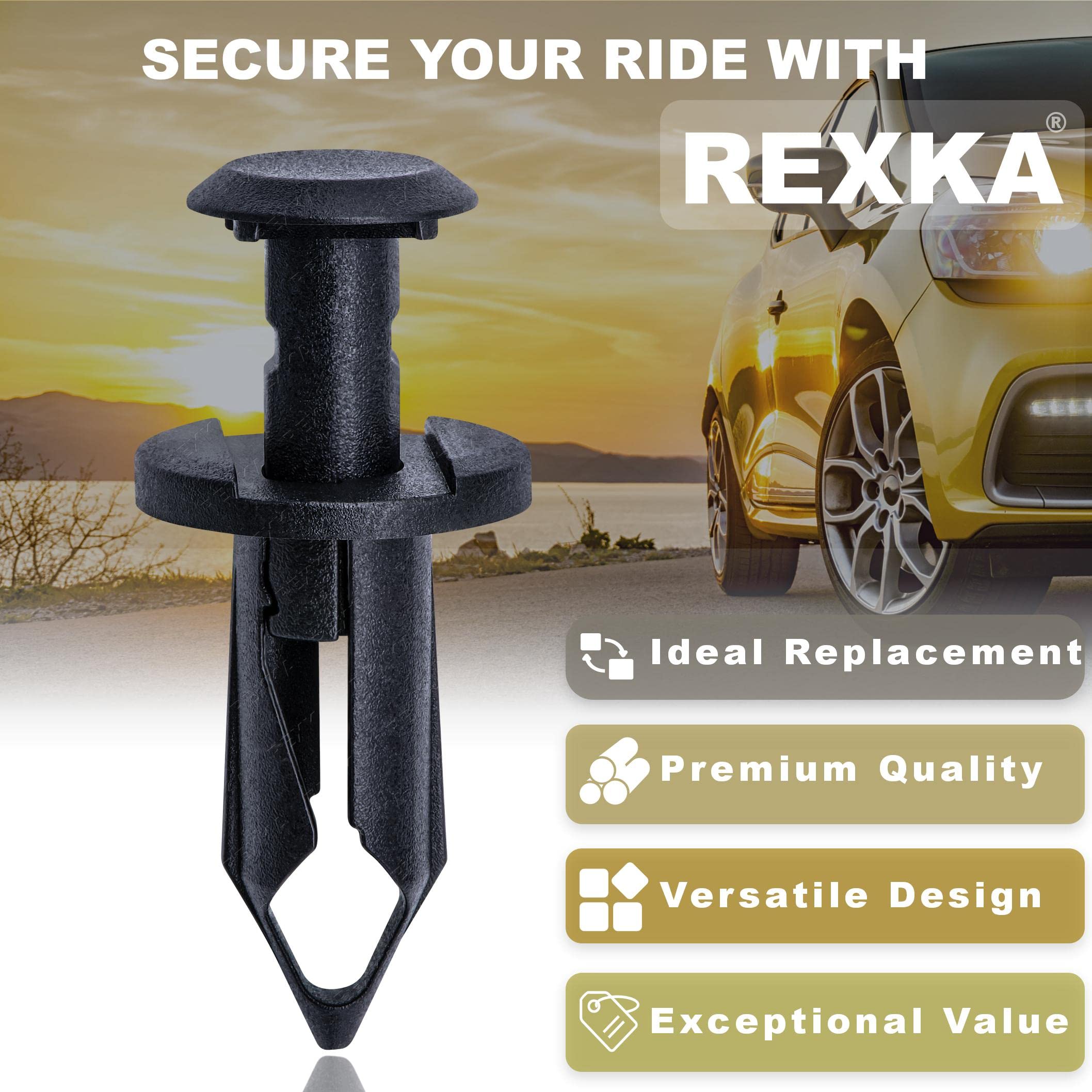 Rexka 30Pcs Fender Liner Splash Shield Retainer Clip Compatible With Gm 21075686 11561878 Saturn Buick Chevrolet Cadillac Gmc Hummer Oldsmobile