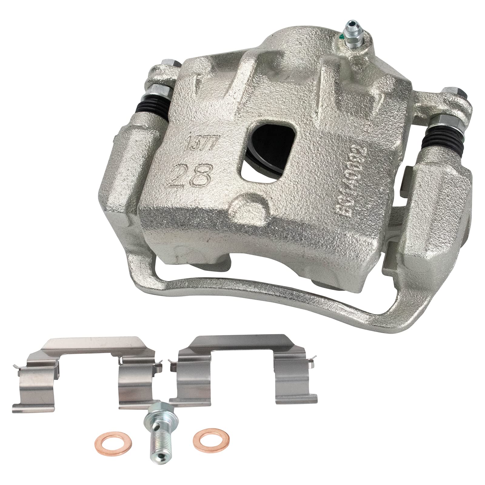 Trq Front Brake Caliper Set Compatible With 2005-2009 Hyundai Tucson 2005-2010 Kia Sportage
