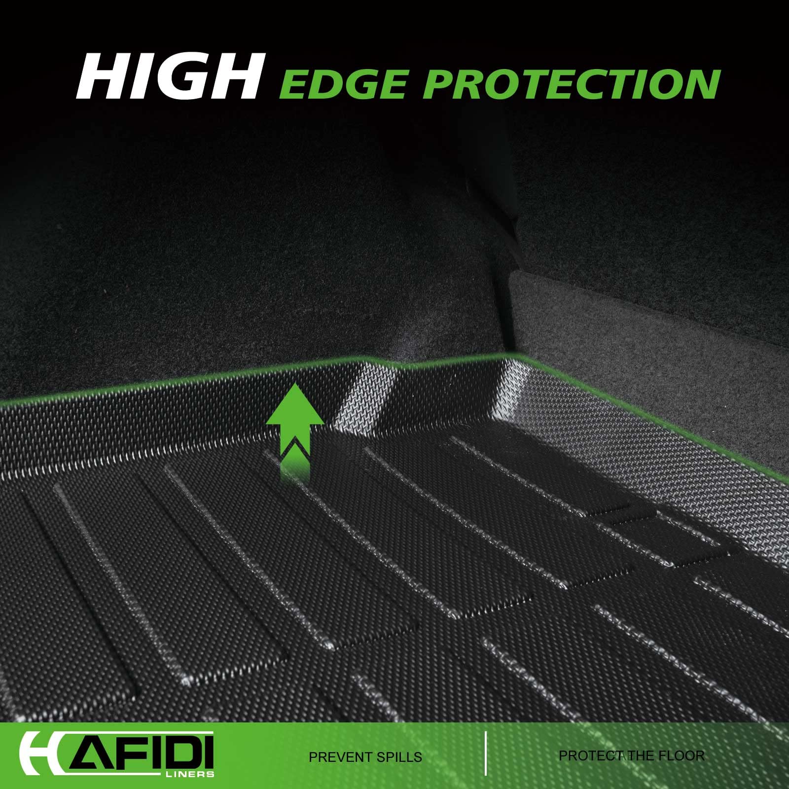 Hafidi Floor Mats & Cargo Liner Custom Set For Kia Forte 2019-2023 2024 All Weather Protection Tpe Full Set Automotive Floor Lin