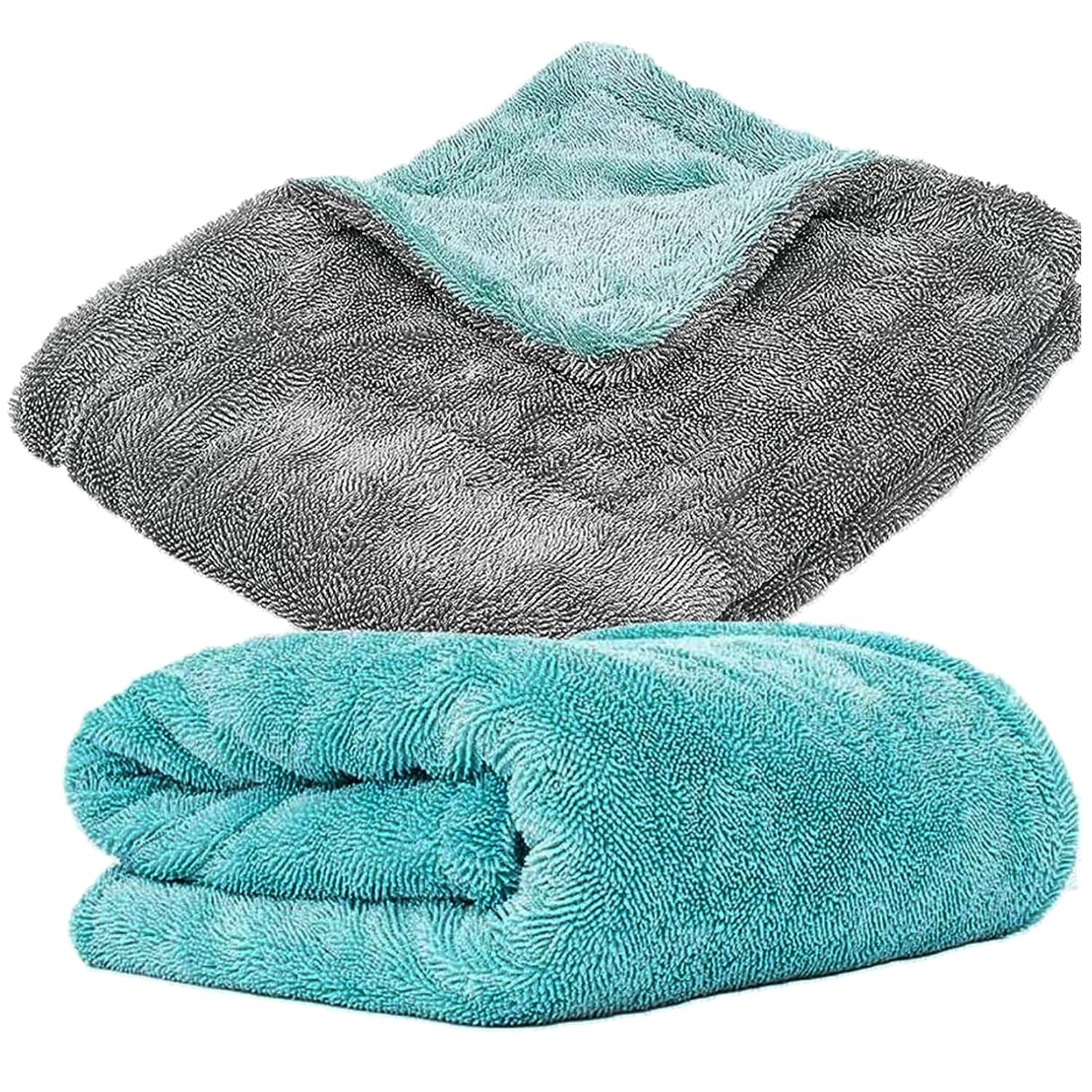 QNJLHeavy Microfiber Cloth for Car 1200 GSM 40X40Cm Double Sided Extra Thick Plush Microfiber Towel for Car Cleaning and Detail