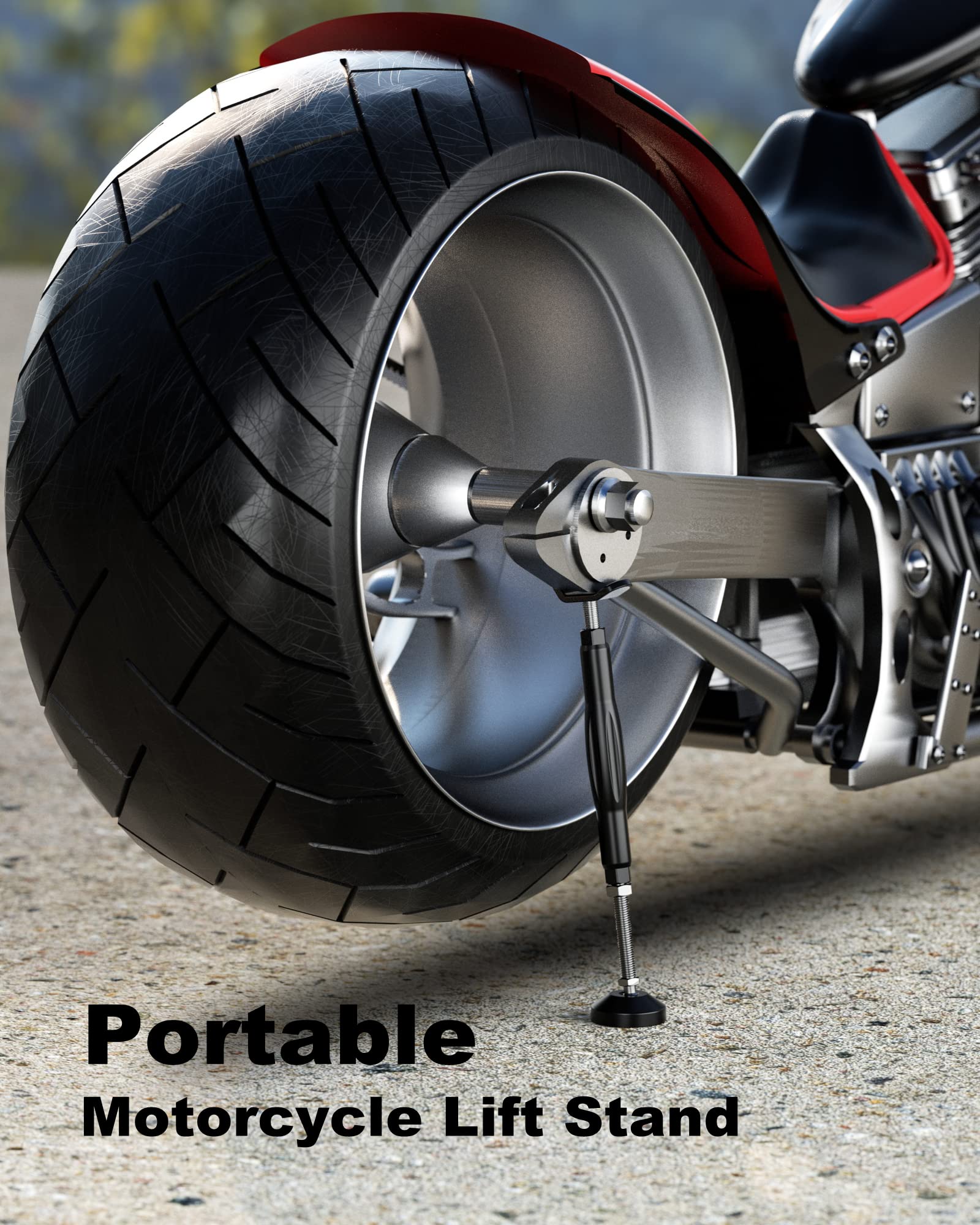BRCOVAN Motorcycle Stand Wheel Chain Cleaning Maintenance Stand, Portable Motorcycle Lift Stand Jack, Replacement Ridding Emerge
