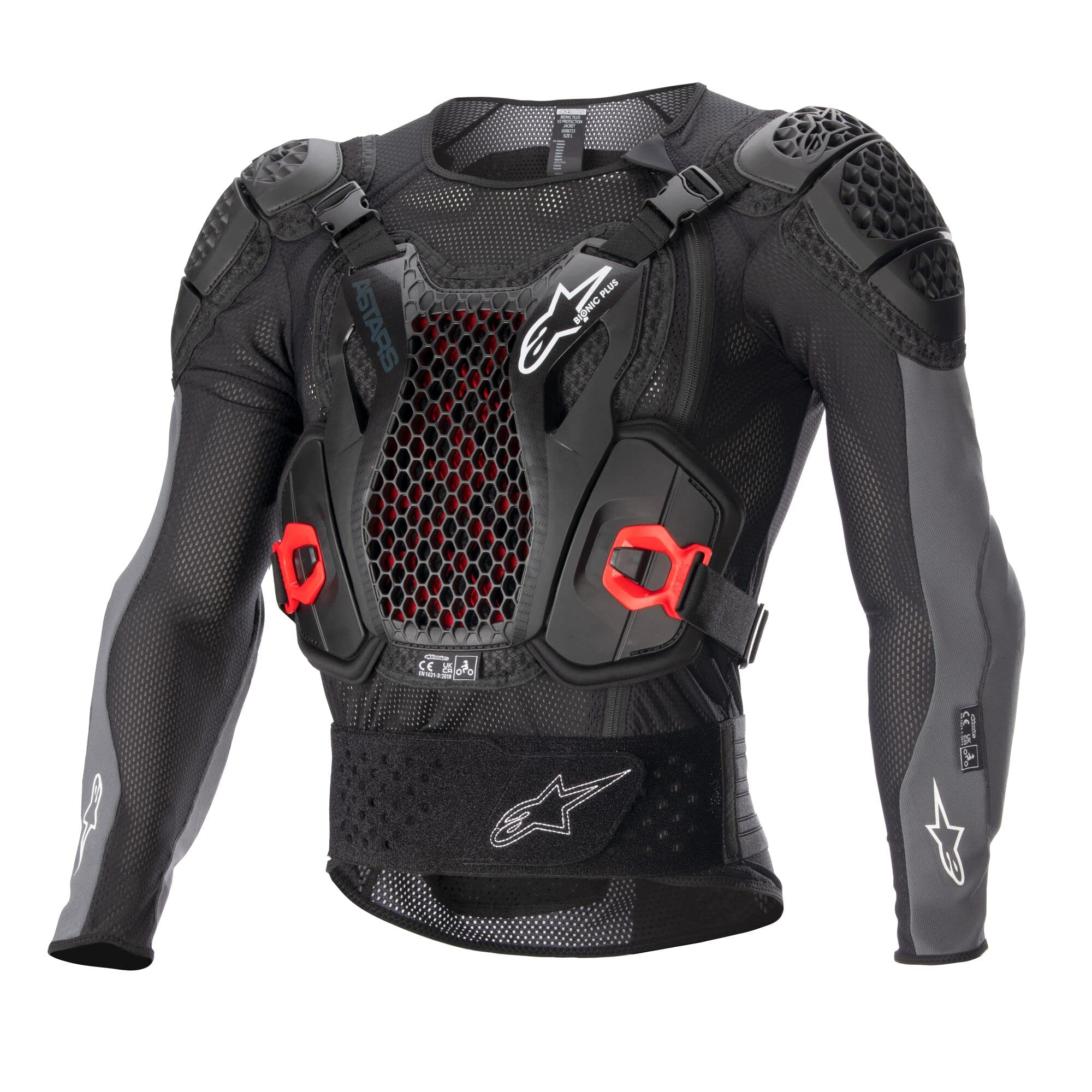 Alpinestars Bionic Plus V2 Jacket (Black Anthracite Red, X-Large)