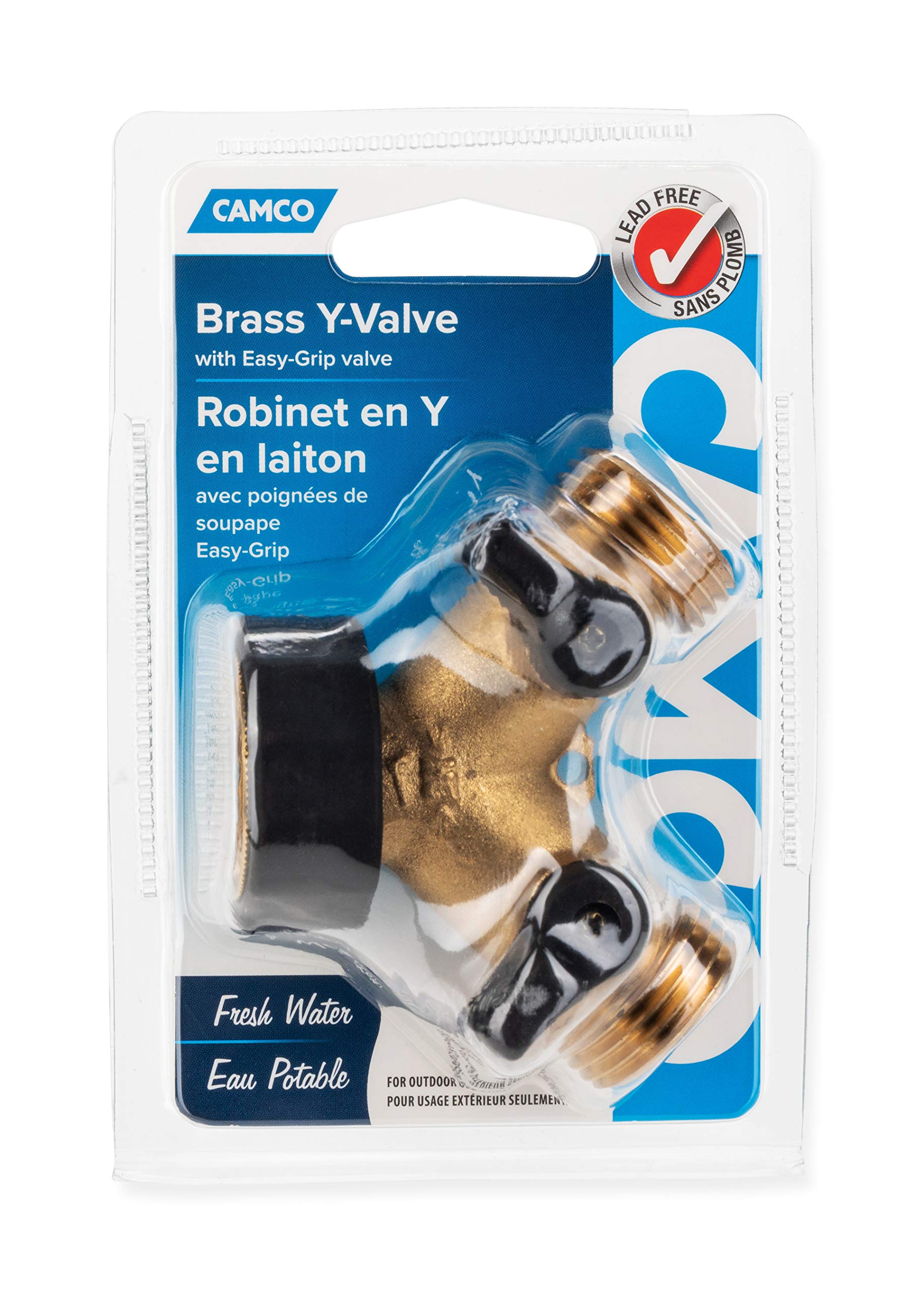 Camco 20123 Y Stainless Steel Shut Off Valve