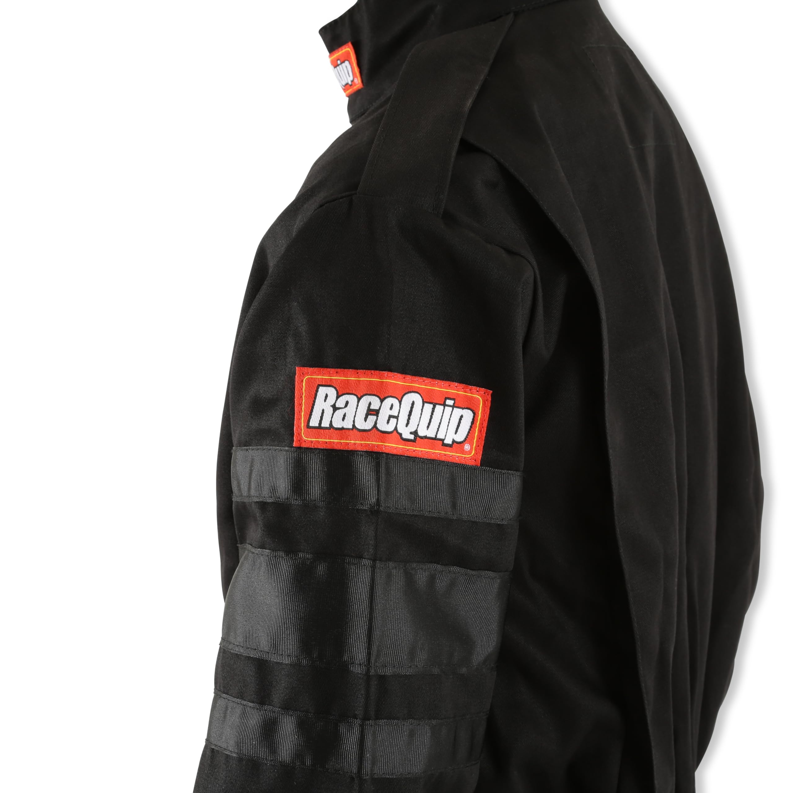 Racequip 110002Rqp 110 Series 1-Pc Driving Suit - Sfi 3.2A/1 - Black - Small