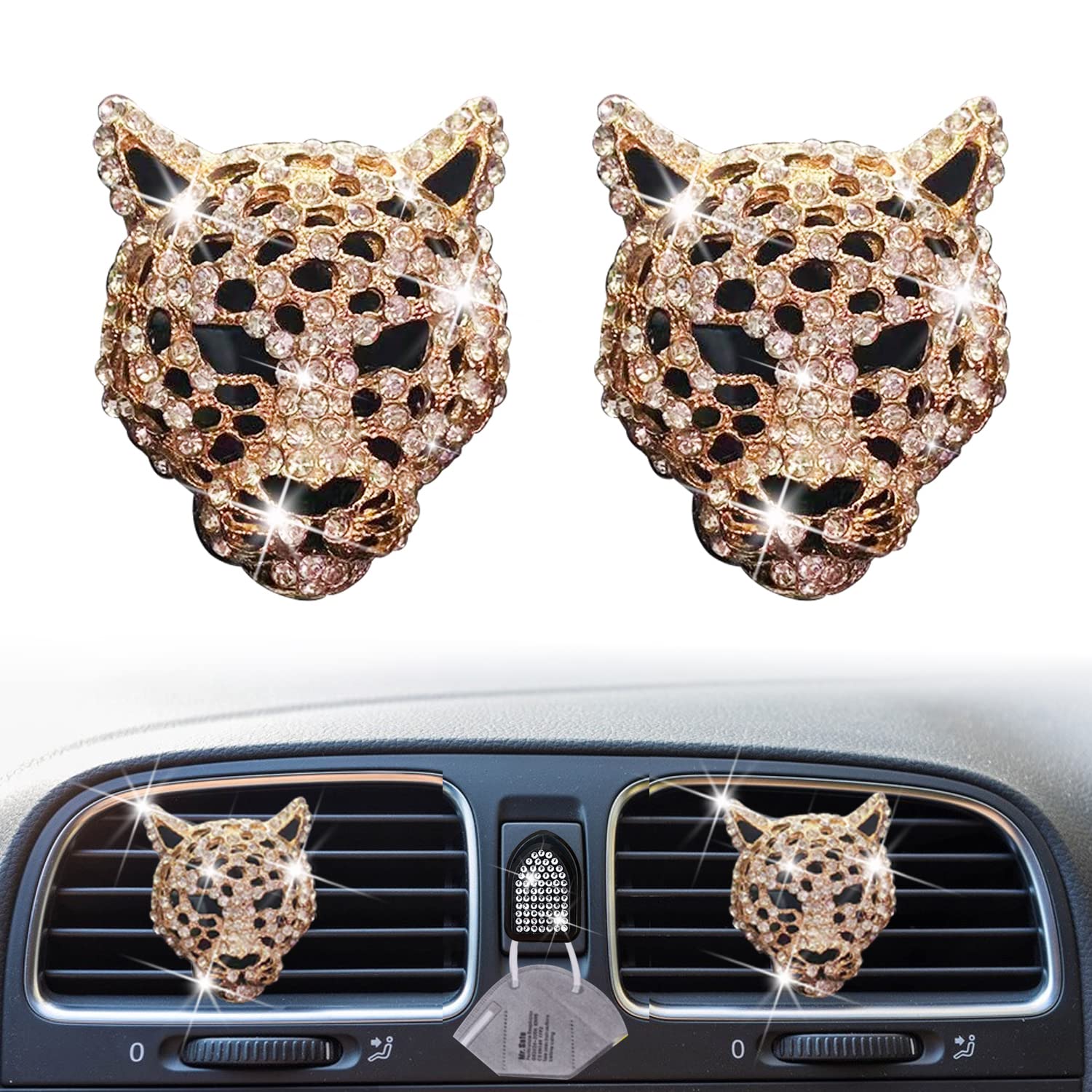 Cute Butterfly Air Vent Clips,3 Pcs Pink & White Butterfly Car Air Fresheners Vent Clips Long Lasting Car Diffuser Car Interior