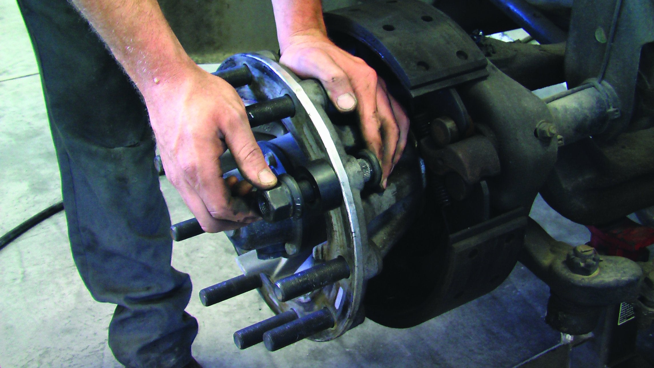 Truck Wheel Stud Installer