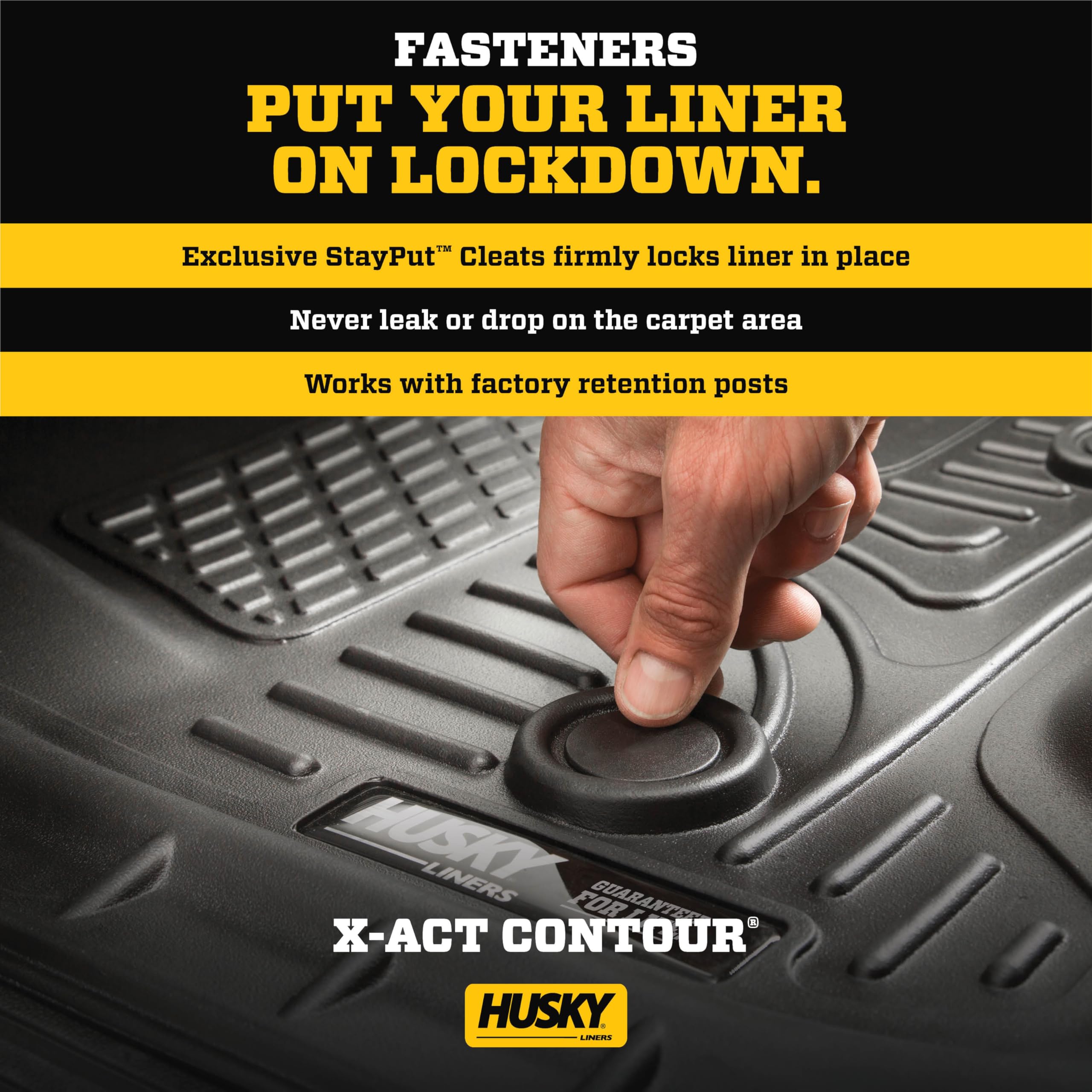 Husky Liners - X-Act Contour | Fits 2019 - 2024 Chevrolet Silverado /Gmc Sierra 1500, 20-24 2500/3500 Hd W/ Factory Stg/Carpet,