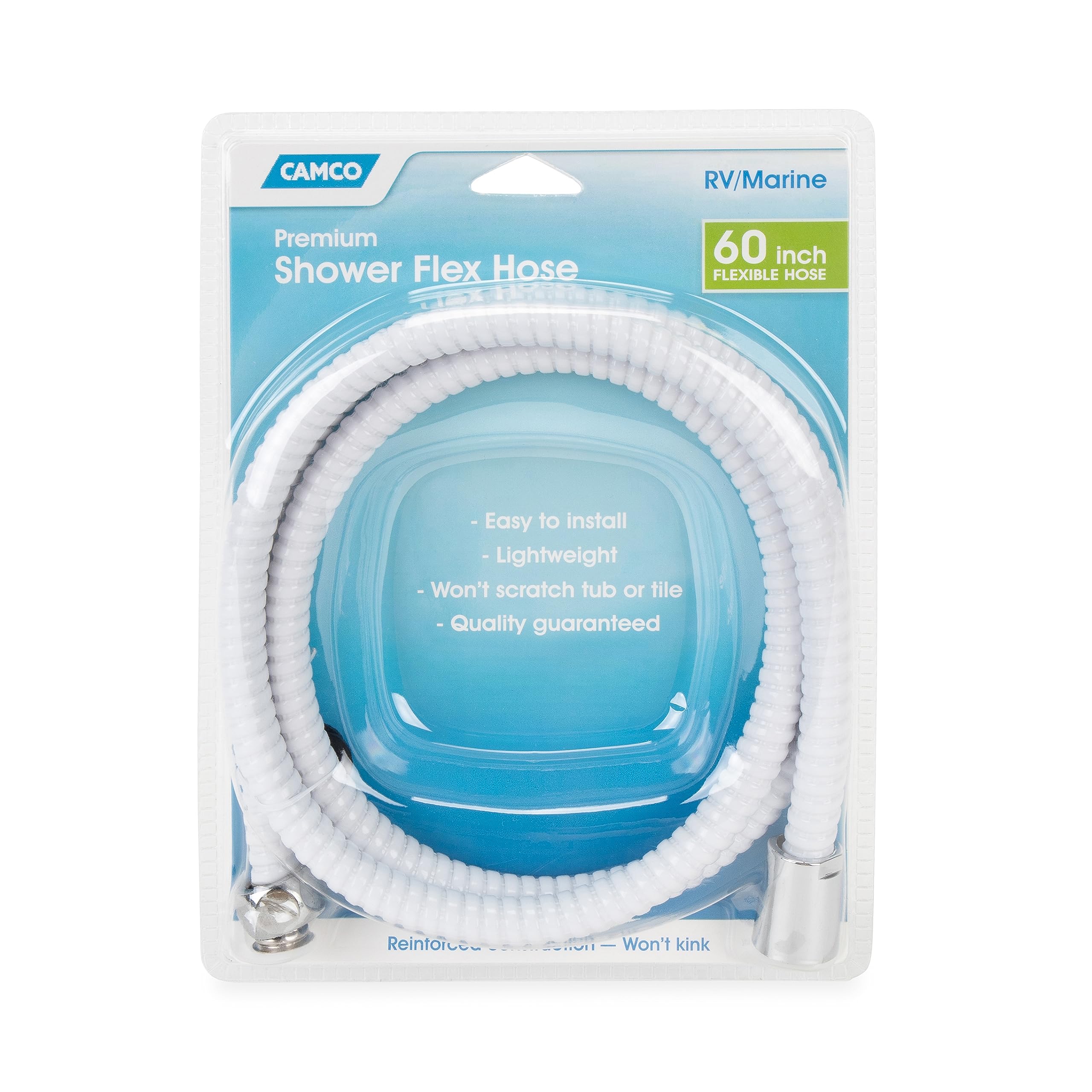 Camco Marine Shower Flex Hose Rv 60'' White