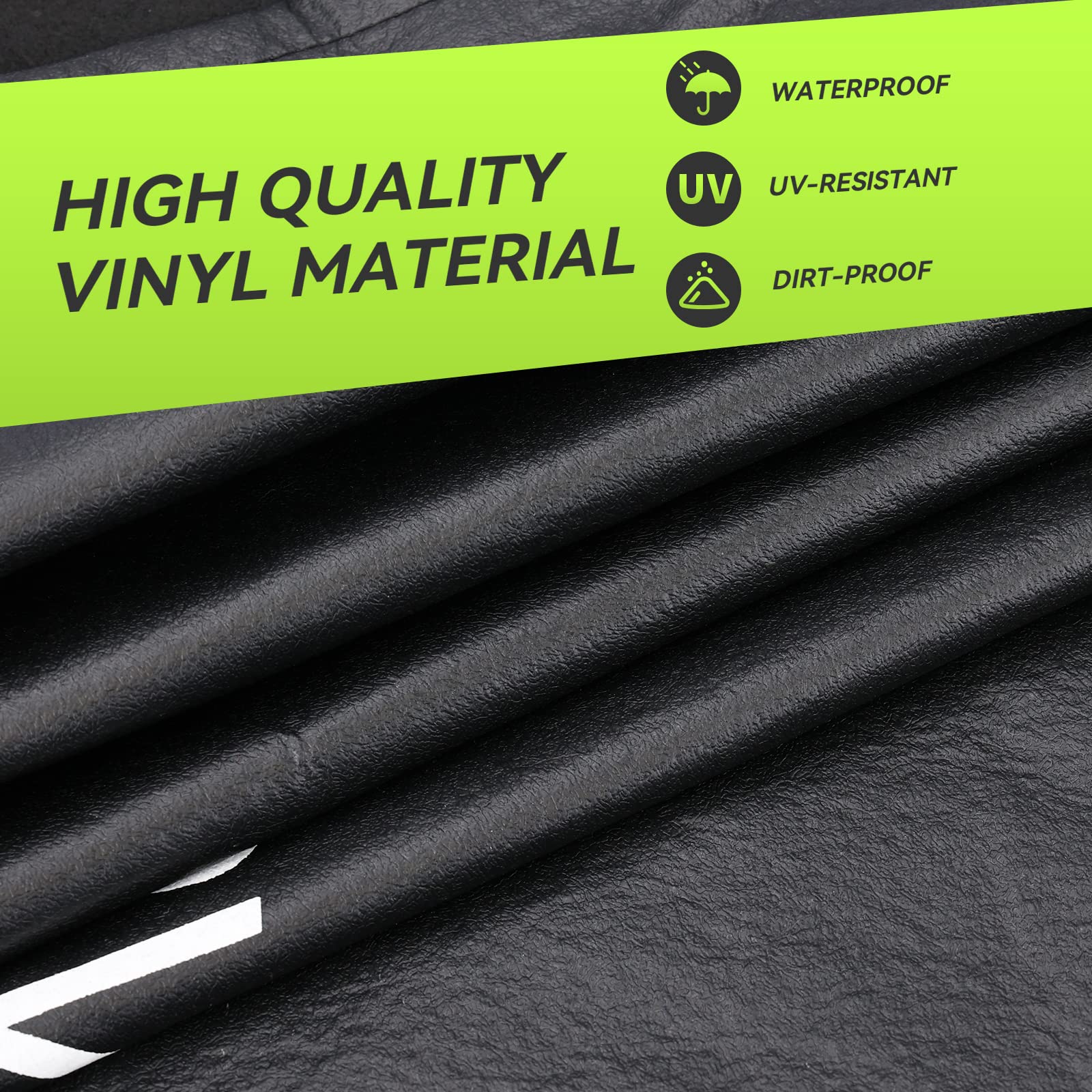 RVMATE RV Tire Covers - Waterproof Dual Axle Wheel Covers for 27"-30" Tires, Black, Vinyl, 2 Pack, Model RMDTC2730-2-N