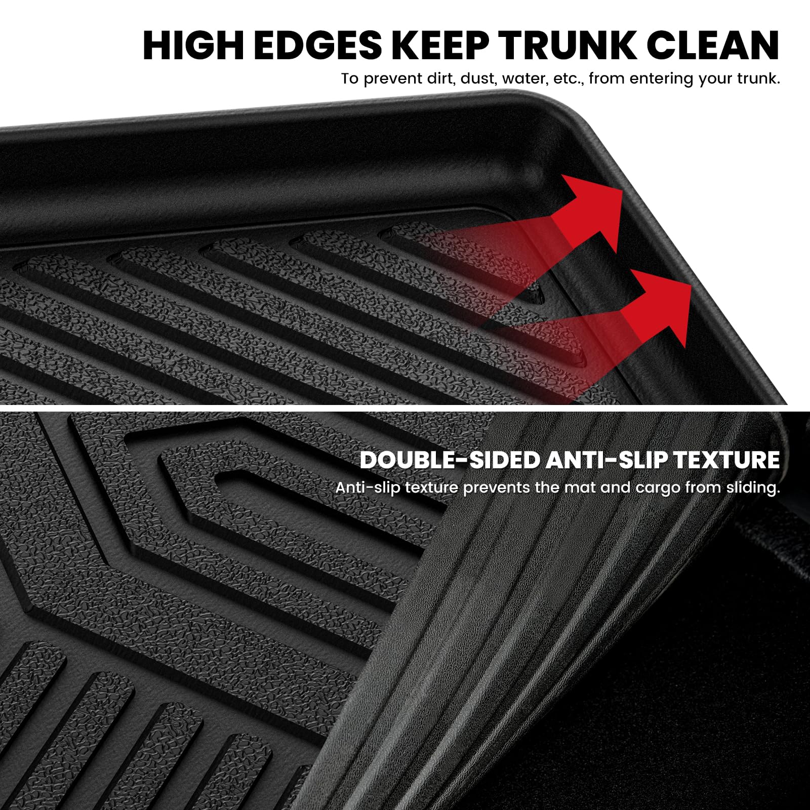 Lasfit Cargo Mat For Mazda Cx5 2017-2025, Cx 5 All Weather Trunk Mat For 2017 2018 2019 2020 2021 2022 2023 2024 2025 Mazda Cx5