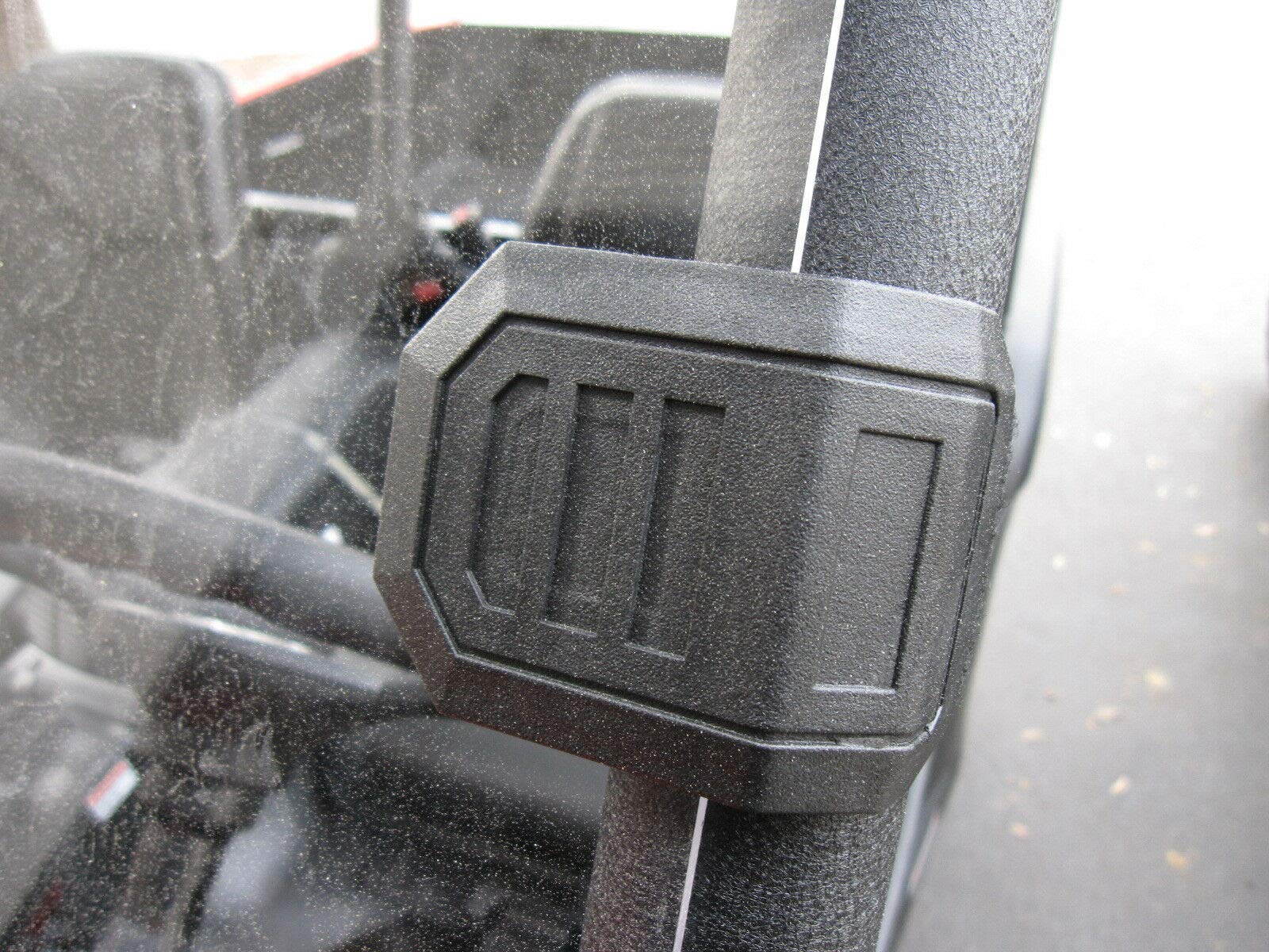 Chikia Front Windshield Mount Clamps Straps Kit for Hisun UTV 400 500 700 800, Durable ABS Material, 6PCS Set